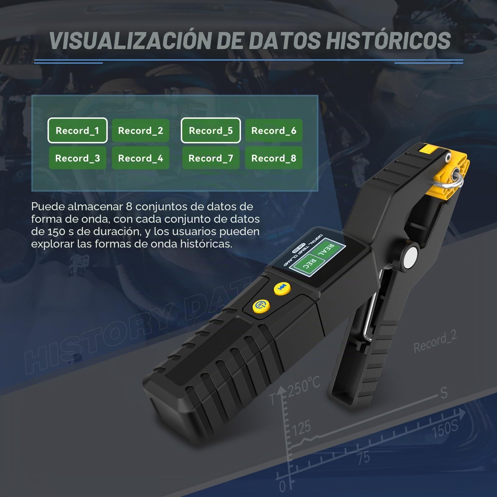 Termómetro digital HVAC, abrazadera de temperatura digital HVAC LM55 para sistemas de calefacción y refrigeración, rango de medición del termómetro HVAC de -50~260 ℃