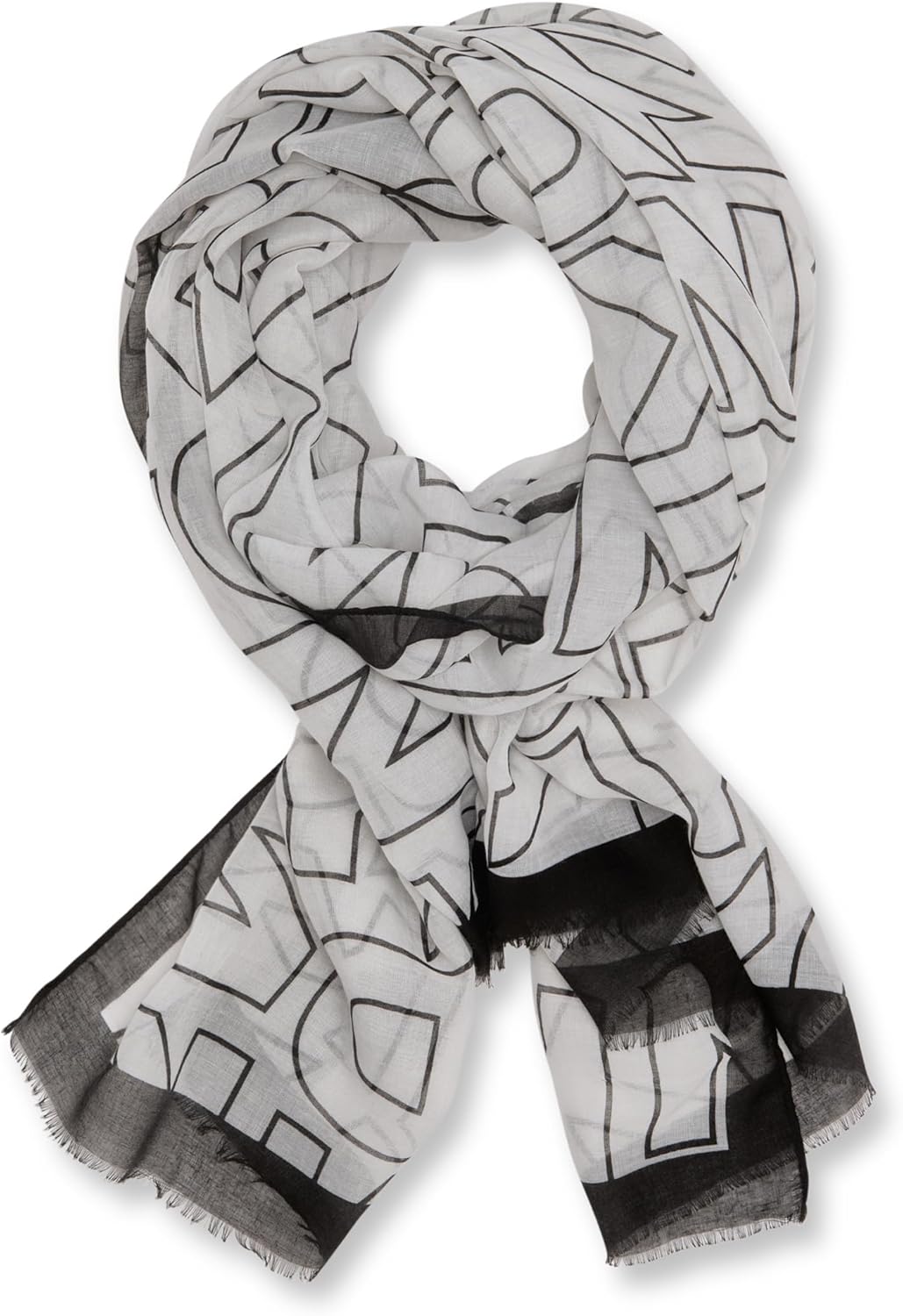 DKNY womens Lightweight Printed Oversized Pashmina Scarf