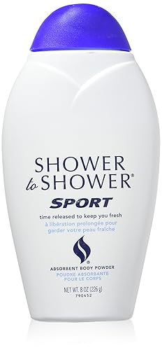 SHOWER TO SHOWER Body Powder Sport 8 oz (paquete de 3)