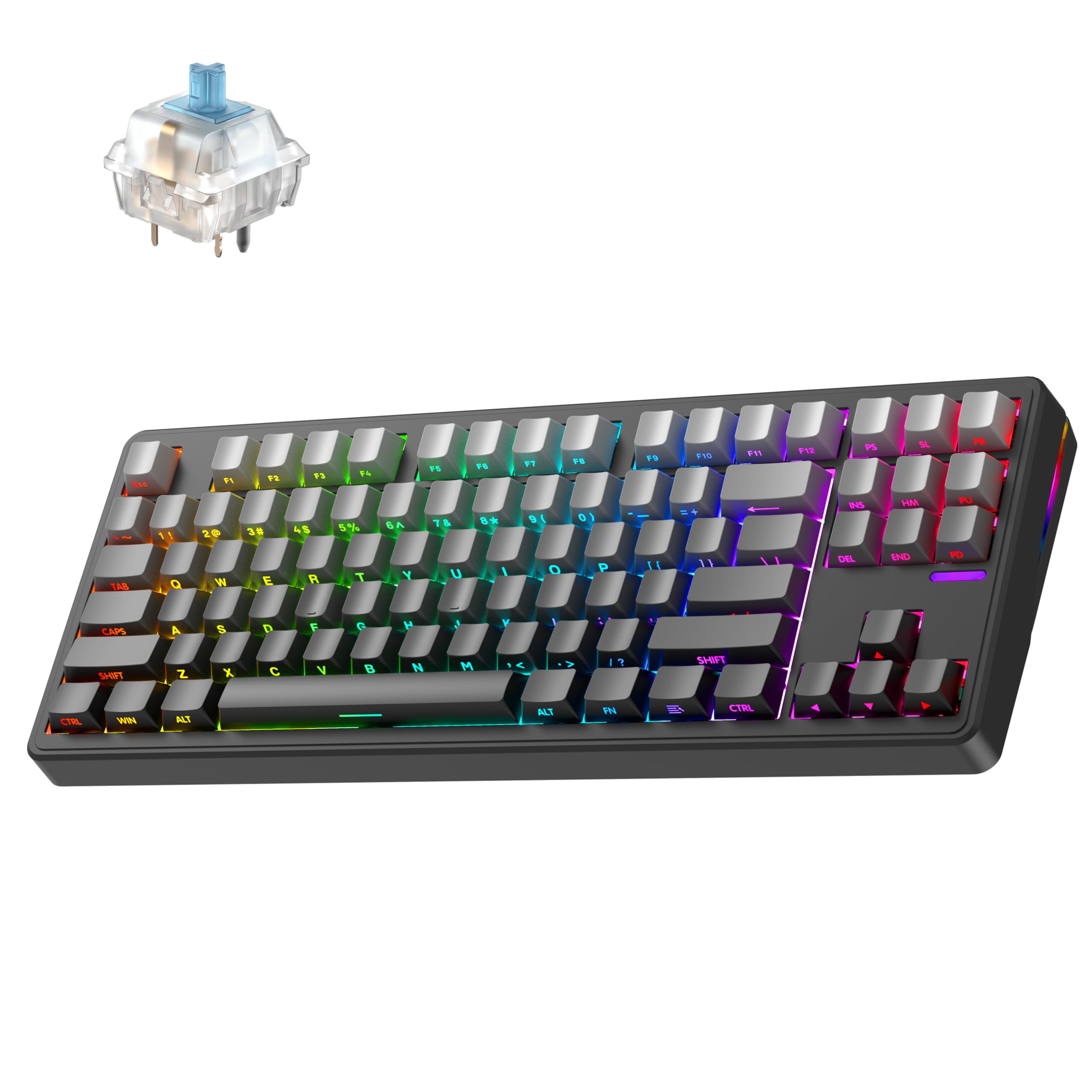 Linky 87 PRO Hot Swappable Linear Switches Wireless Mechanical Keyboard