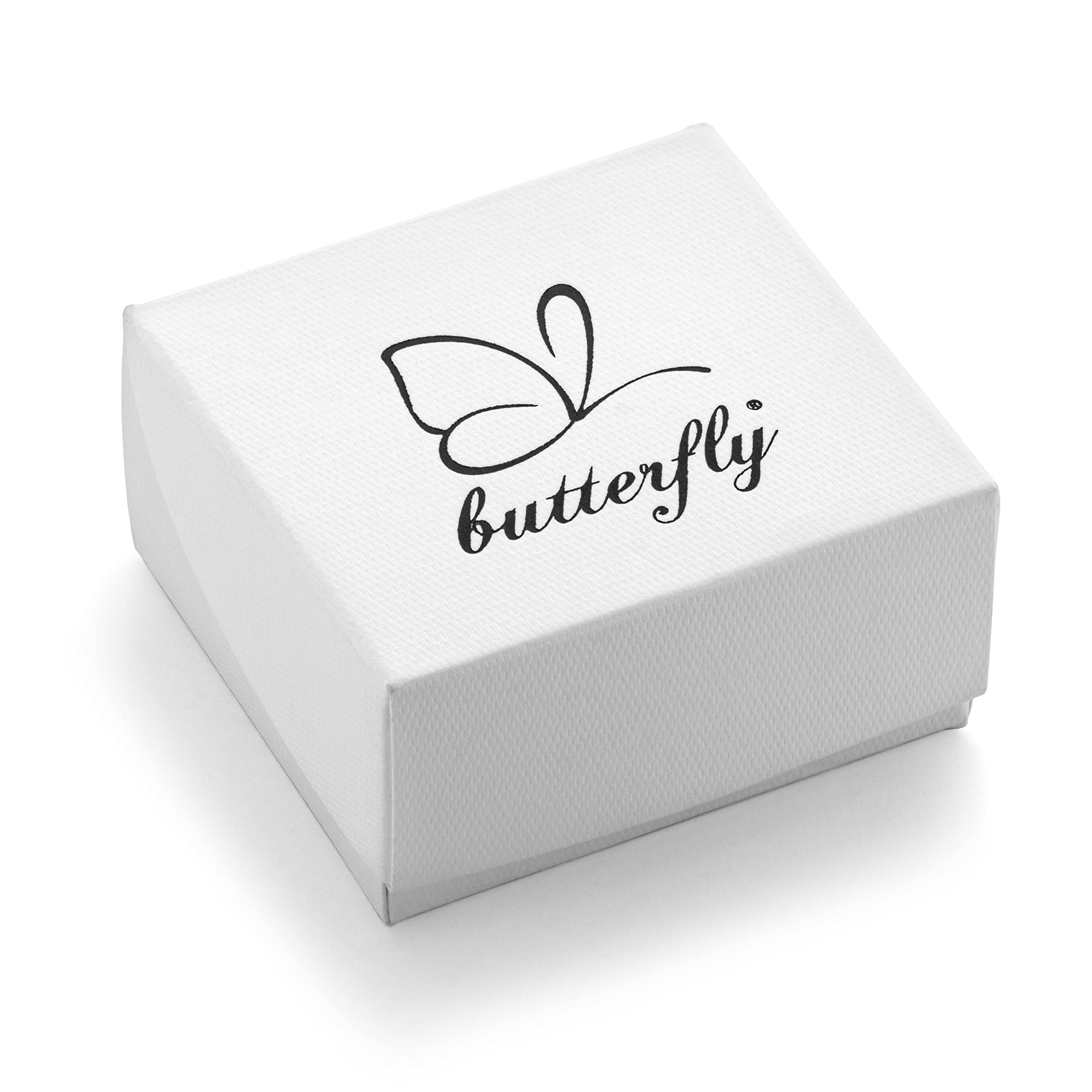butterfly Boucles DOreilles Enfant En Argent Avec Design De Coccinelle Rouge En Argent Sterling