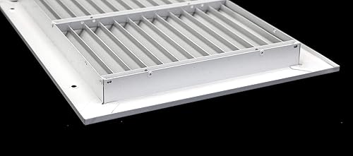 Miniatura 4 de HVAC Premium Rejilla de retorno de barra fija de 14 x 10 pulgadas - Estructura de acero - Aspecto elegante y acabado resistente dimensiones