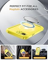 Vista 615 de Miracase Funda magnética para iPhone 14 de 6.1 pulgadas, protector de pantalla de vidrio templado integrado + protector de lente, compatible