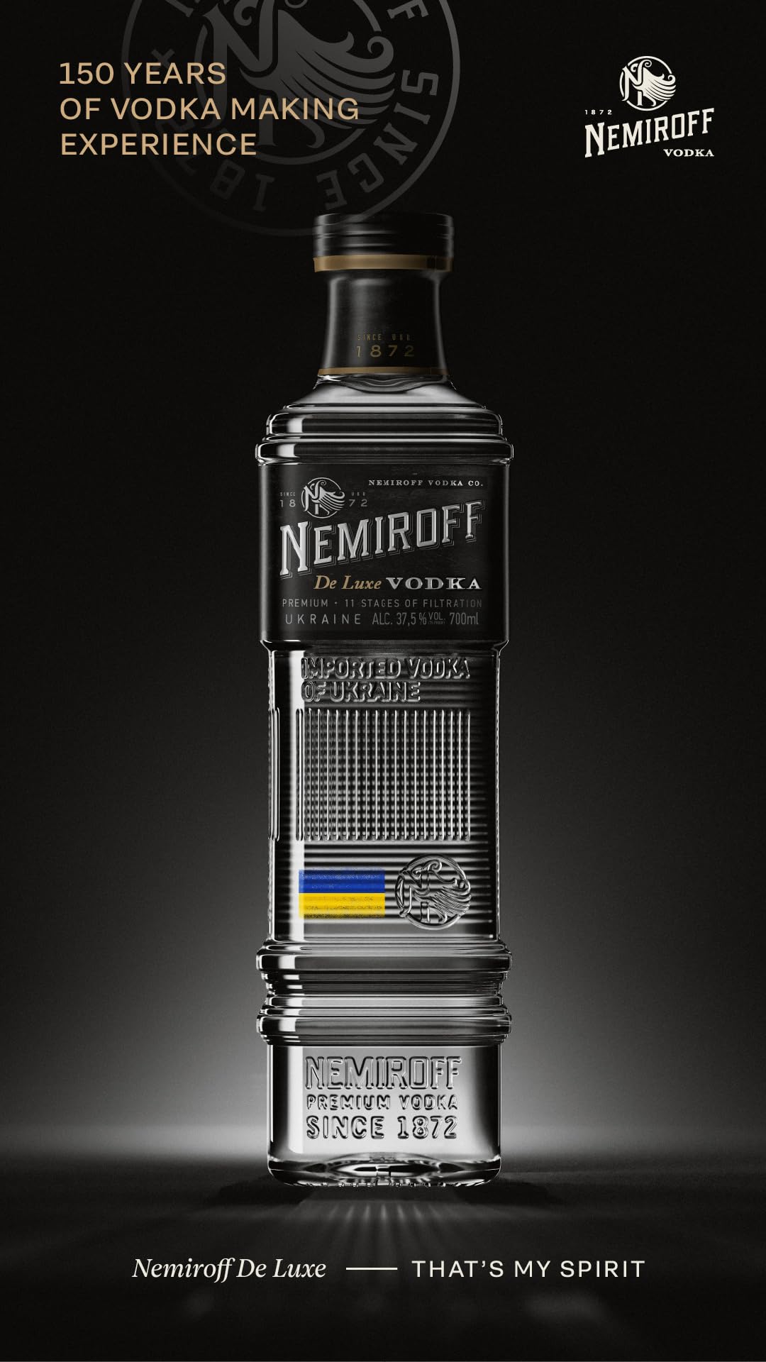 Nemiroff De Luxe Premium Vodka 40% Vol. 0,7l