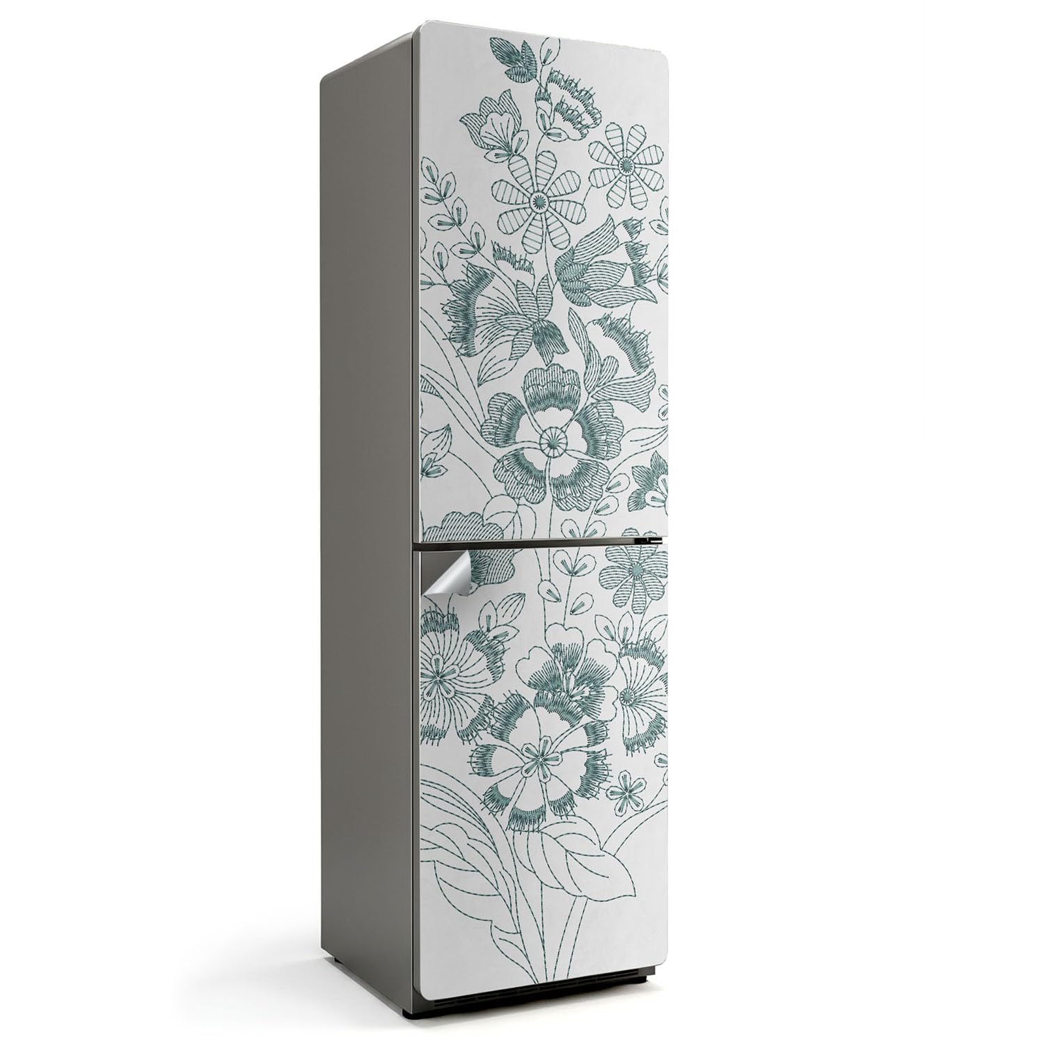 Sticker couvrant entièrement le frigo pour une protection contre les dégâts