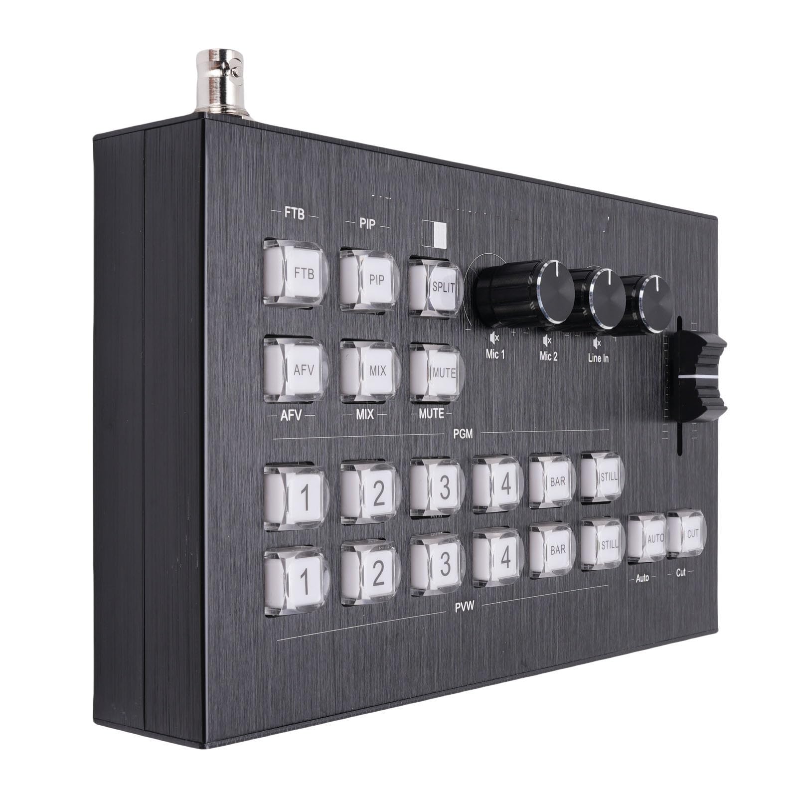 Generic Mixer Video Multimediale HD Connessione Versatile Opzioni di Ingresso per la Creazione di Corsi Scolastici Metallo 1 unità (Spina europea)