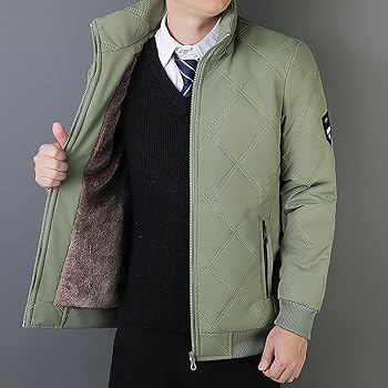 ジャケット・アウター REVERSIBLE PADDED NO COLLAR ZIP JACKET