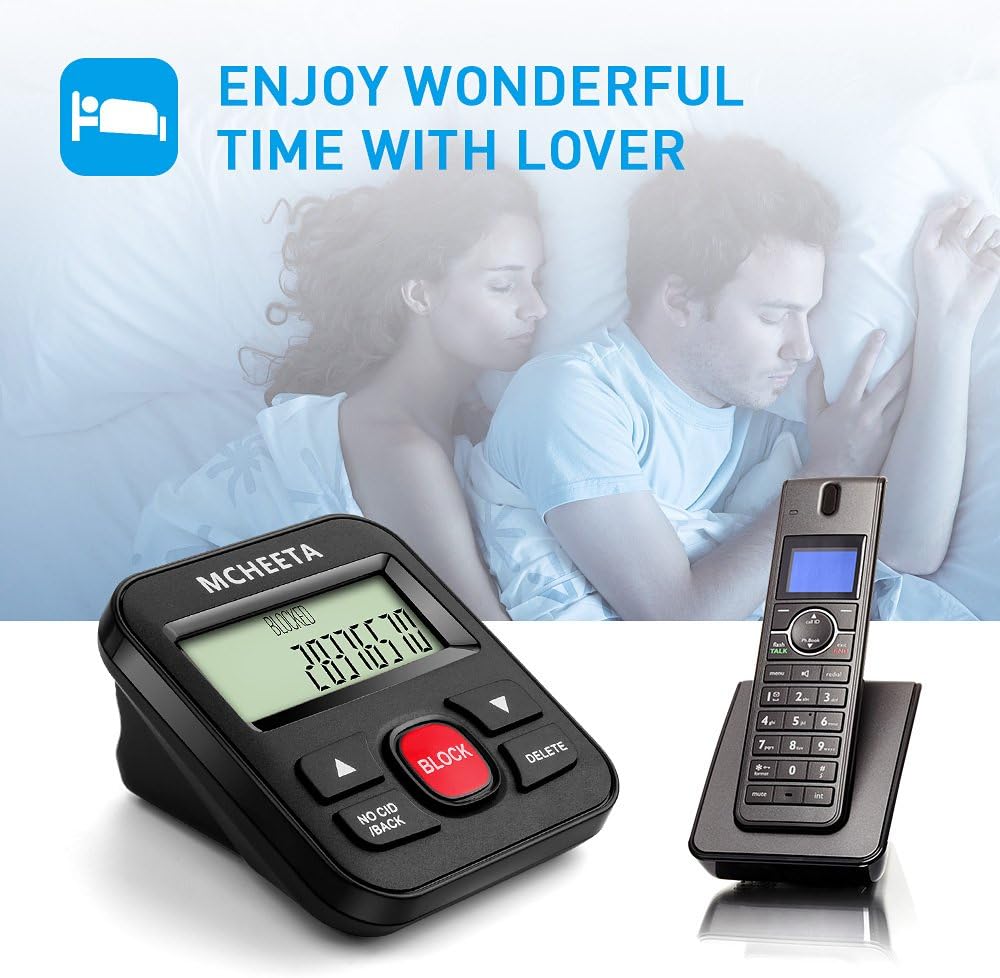 Call Blocker, MCHEETA Premium Phone Call Blocker Landline Device, Simply Block All Unwanted Calls, Robocalls, Incoming Calls and Nuisance Calls by Pressing One Button : Electronics