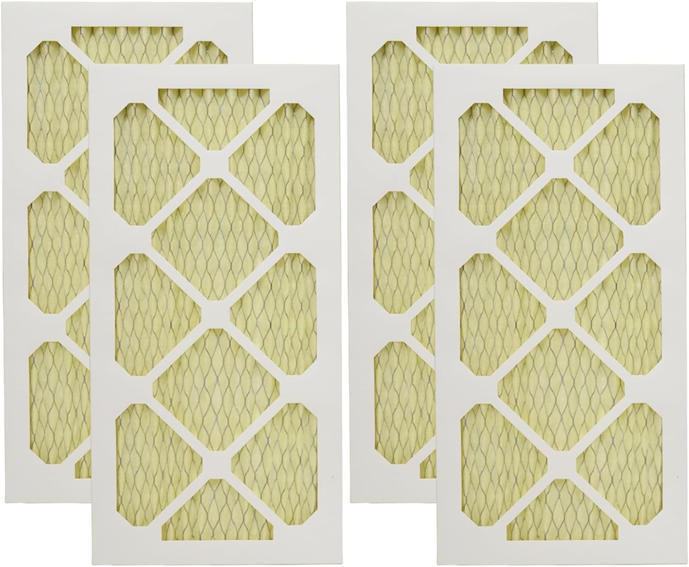 PUREBURG Replacement Air Filter Compatible with Vornado Air Quality System 500 Air Purifier AQS 500,4-Pack 19.5" x 9.4" x 0.78" Air Clean Dust