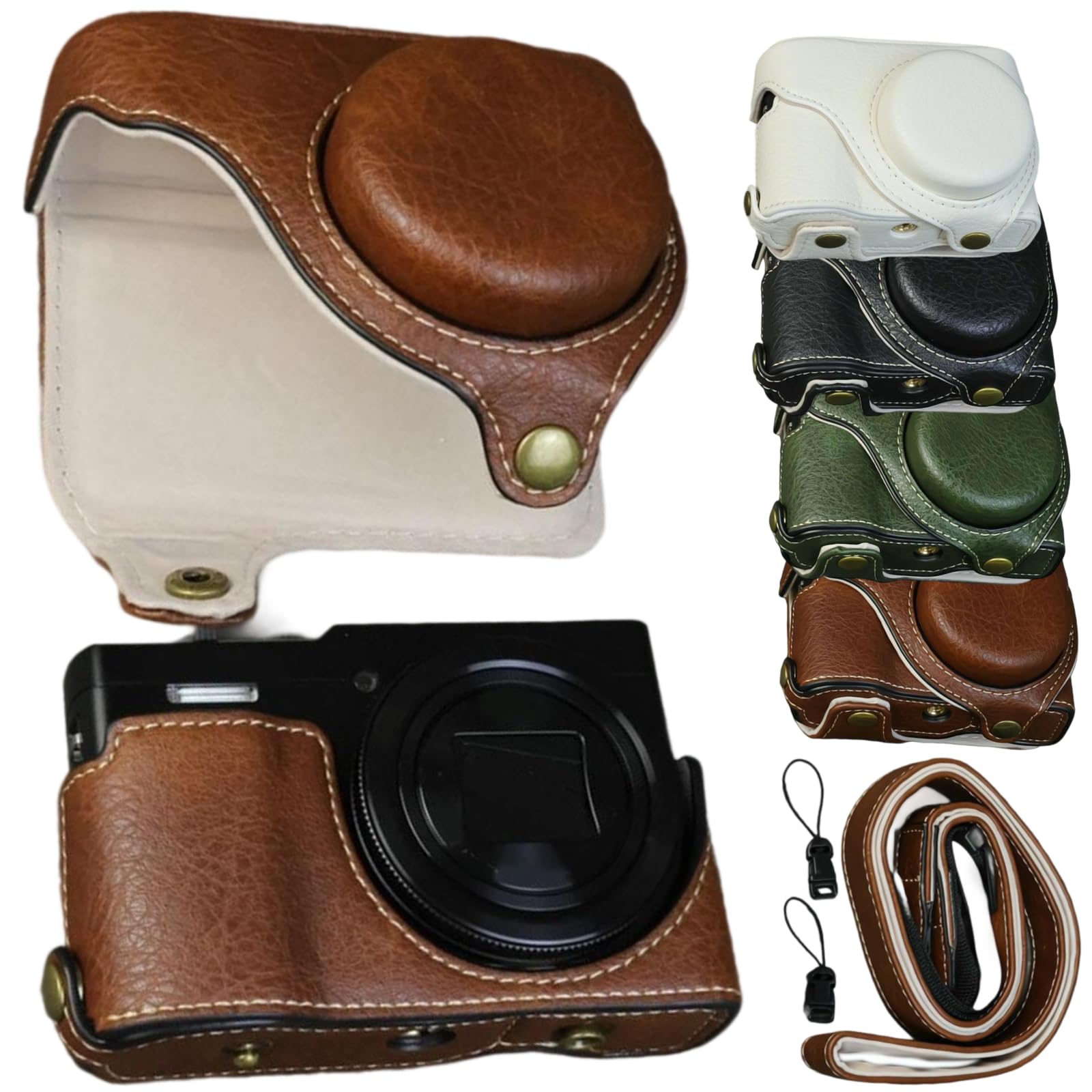 Amazon.co.jp: ケース Lumix DC-TZ99デジタルカメラ用 PUレザー