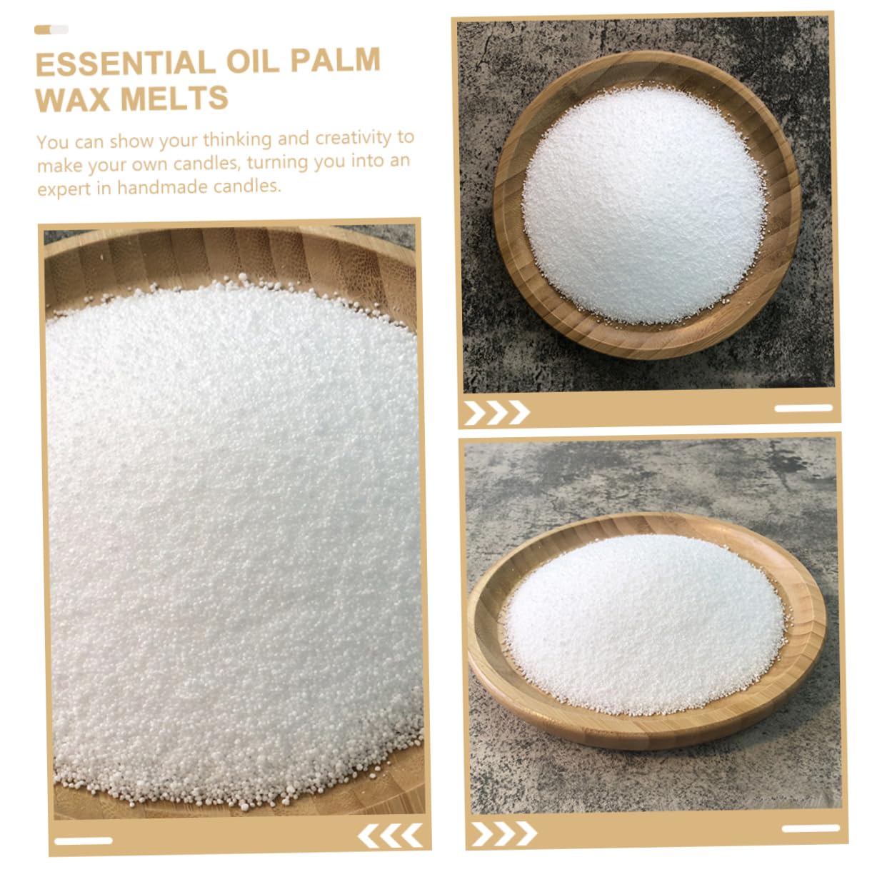 HAPINARY Elegant Home Decor Candles Palm Wax Melt Flakes Candle Material DIY Candle Craft Kit