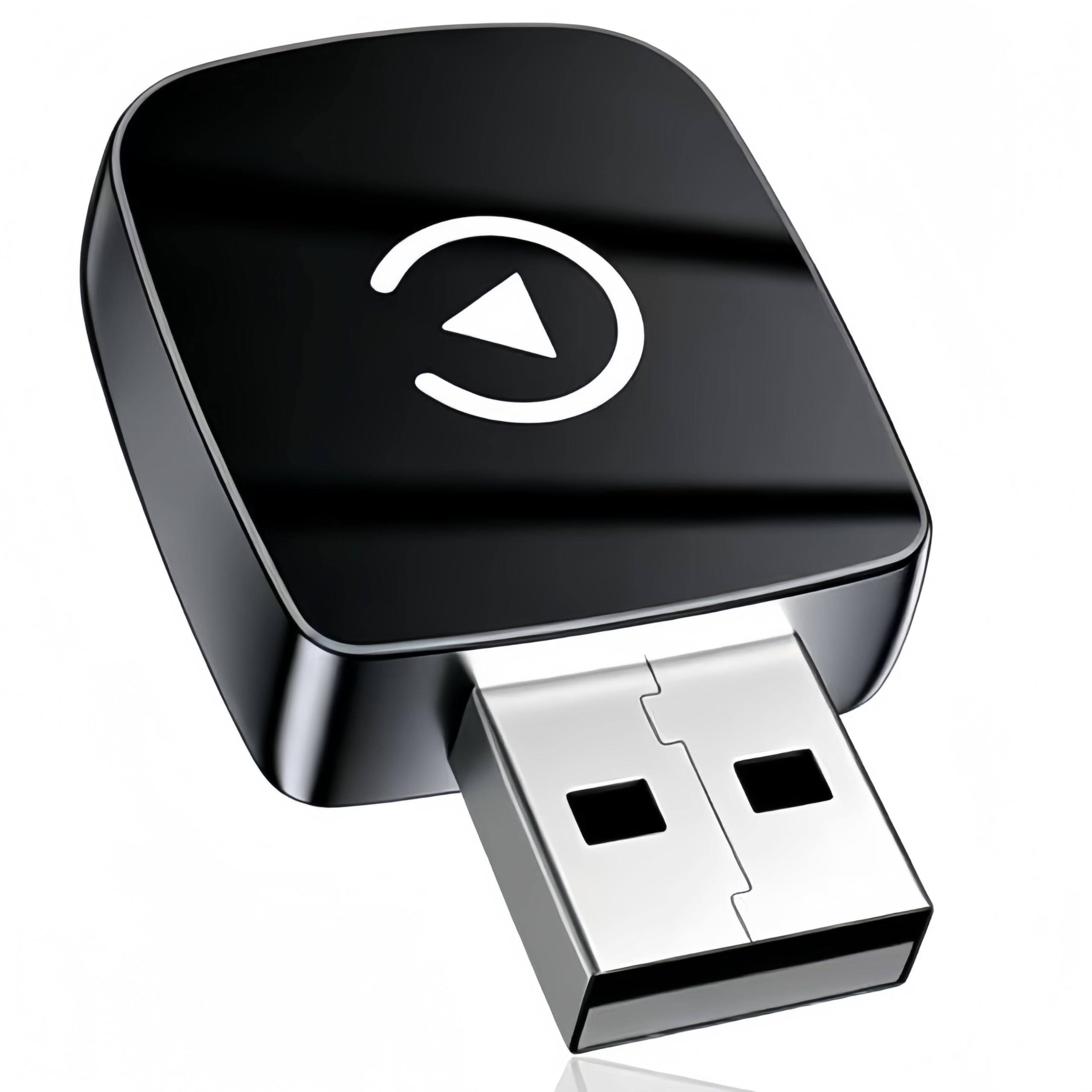 Adaptador CarPlay Inalámbrico para Citroen C3/C4/C3 Aircross/C5 Aircross 2017-2024, Dongle CarPlay USB/Type-C Plug & Play, Convertidor de CarPlay con Cable A Inalámbrico,Black