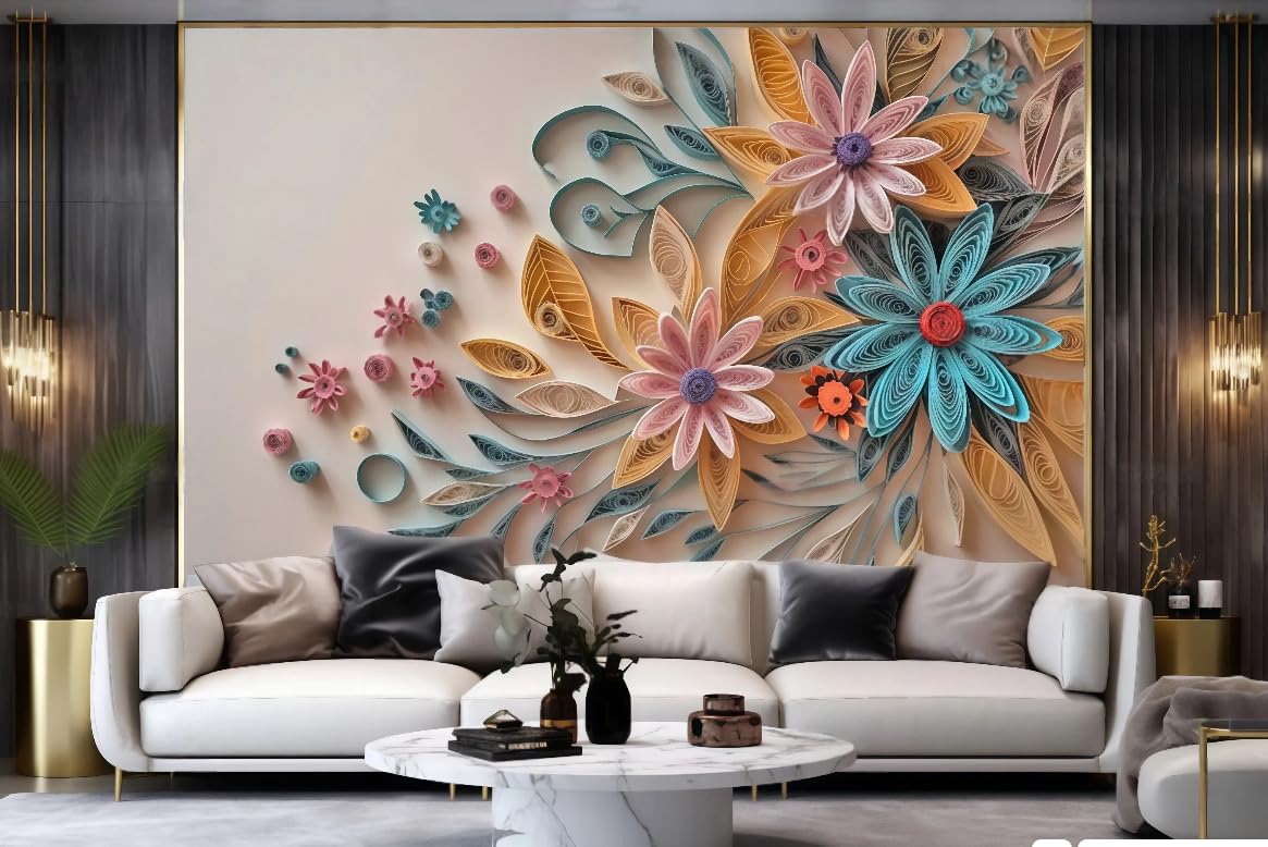 Tapeta dekoracyjna 3D, paw, do sypialni, biura, salonu, 200 x 140 cm