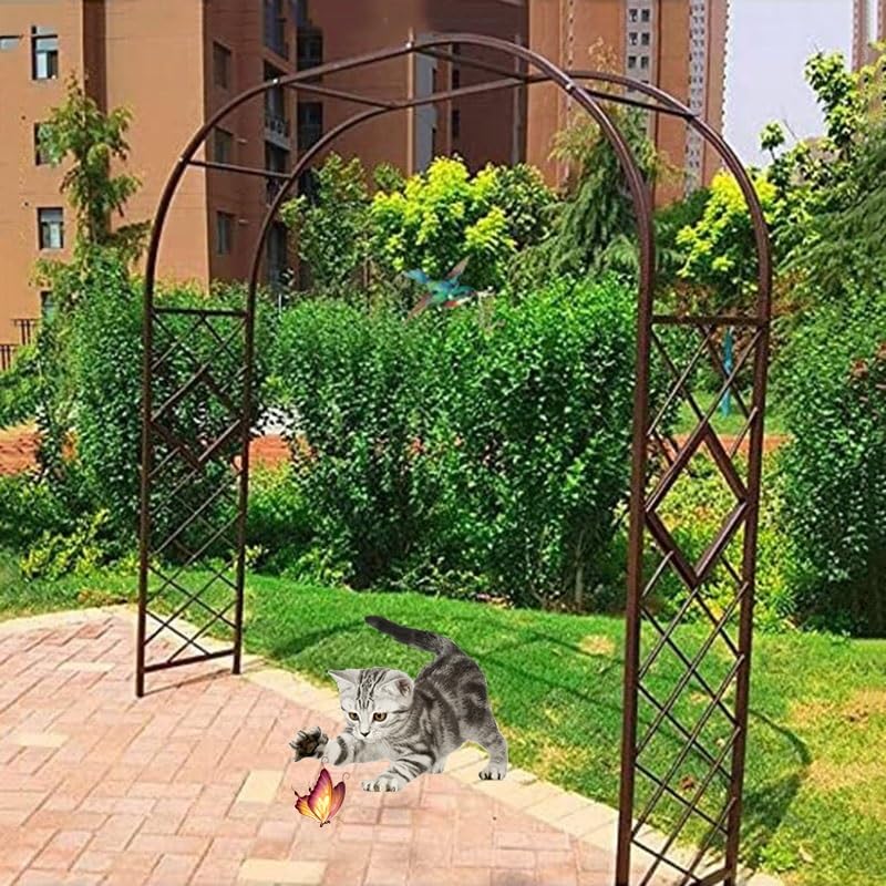Arche de jardin amovible pour créer une allée ombragée de plantes grimpantes