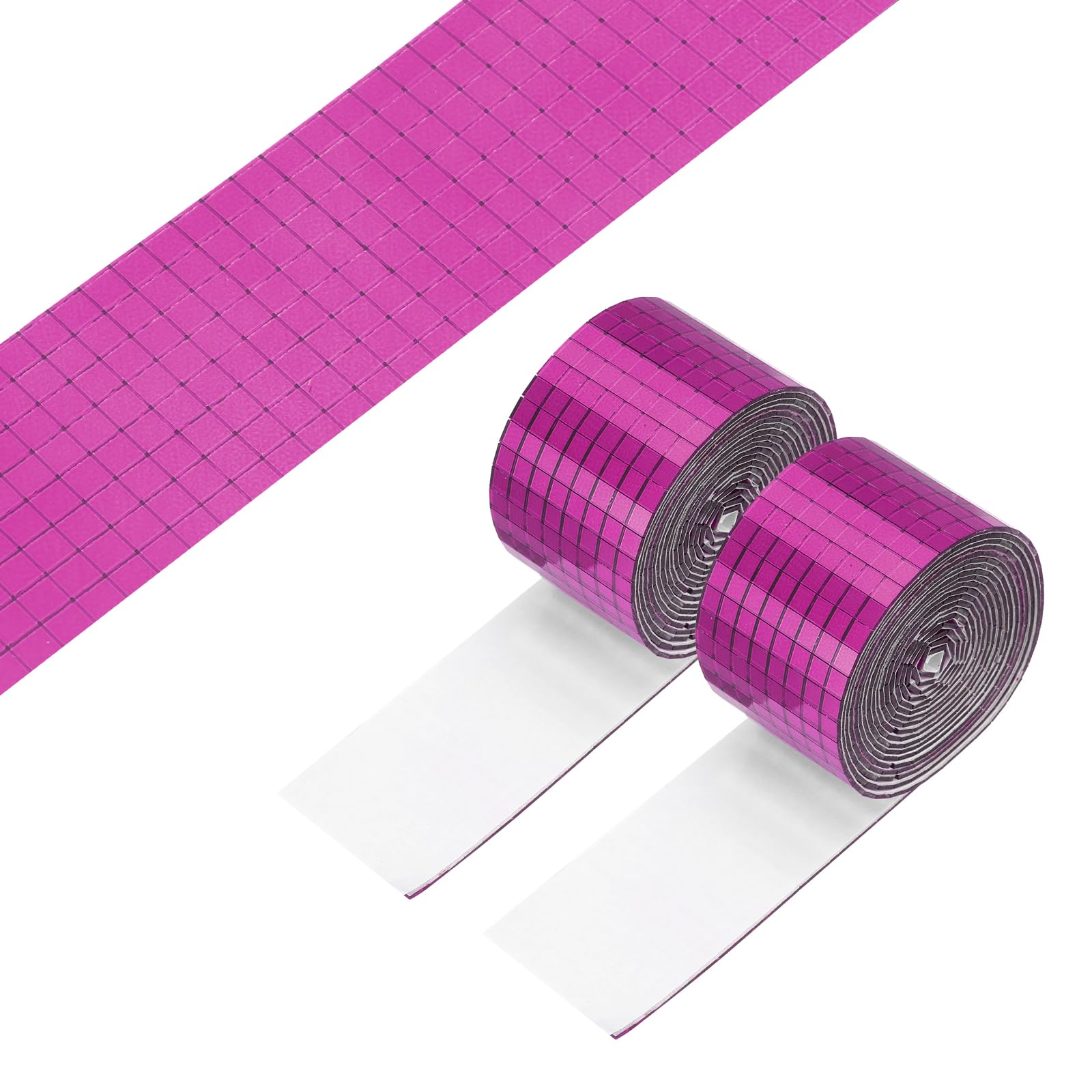 Baldosas de mosaico de vidrio autoadhesivas mini en color rojo rosa para manualidades PATIKIL