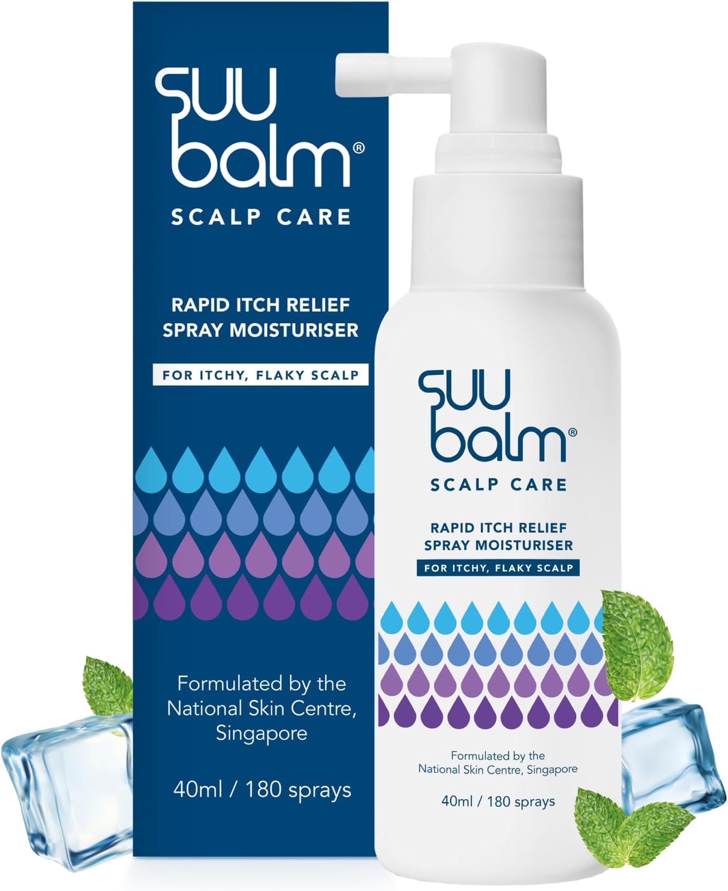 Scalp Care Rapid Itch Relief Spray Moisturiser, 40 milliliters