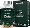 Maca Capsules High Dose 57000mg 100:1 Maca Black Root Extract (Black Maca Root) 10:1 Yellow M. with Panax Ginseng Vitamin B6 P5P 95% Piperine L-Arginine - Black M. High Dose 120 Capsules