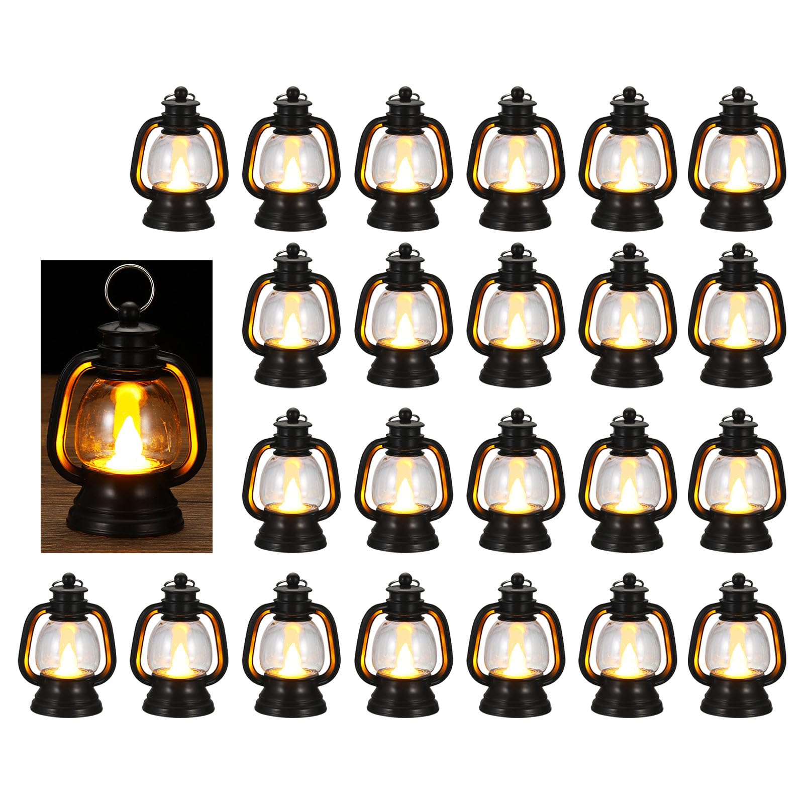 Reperla Lot de 12 mini lanternes décoratives avec bougie LED vacillante - Lanternes à bougie en vrac de 15,2 cm - Lanterne vintage pour décoration de fête occidentale - Piles incluses (bronze Reperla Lot de 12 mini lanternes décoratives avec bougie LED vacillante - Lanternes à bougie en vrac de 15,2 cm - Lanterne vintage pour décoration de fête occidentale - Piles incluses (bronze
