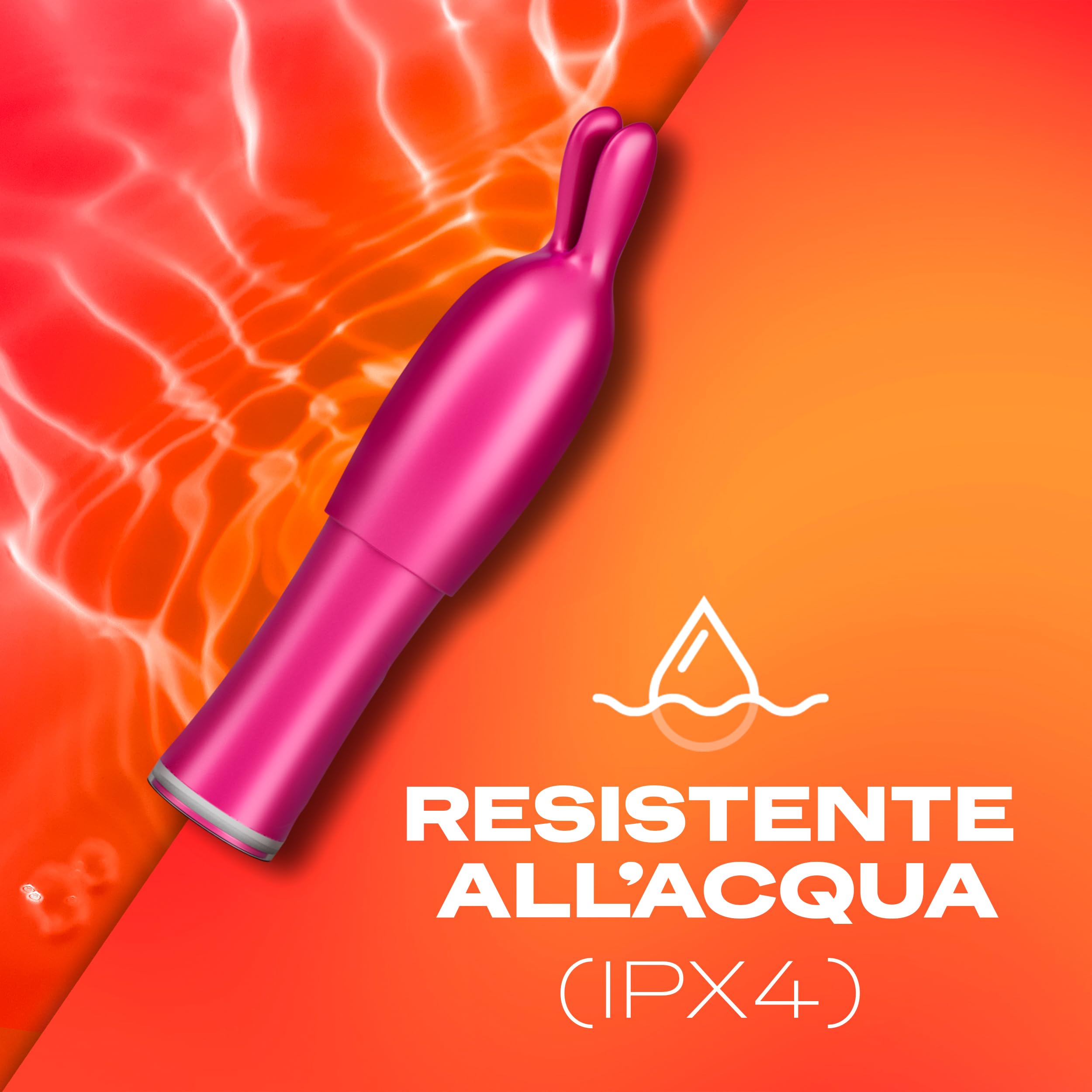 Durex Vibratore 2 in 1, Mini Vibratore Donna Doppia Stimolazione Clitoride e Vagina, Sex Toy Morbido e Waterproof, 7 Modalità di Vibrazione, 60 Minuti di Divertimento Non Stop