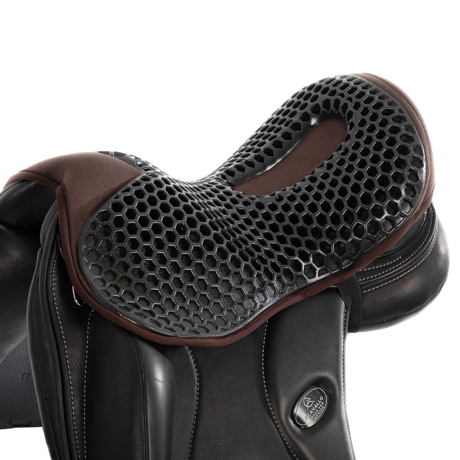 Acavallo Ortho Coccyx Dressage Gel Out Saddle Seat Cushion 20 mm Size L Brown