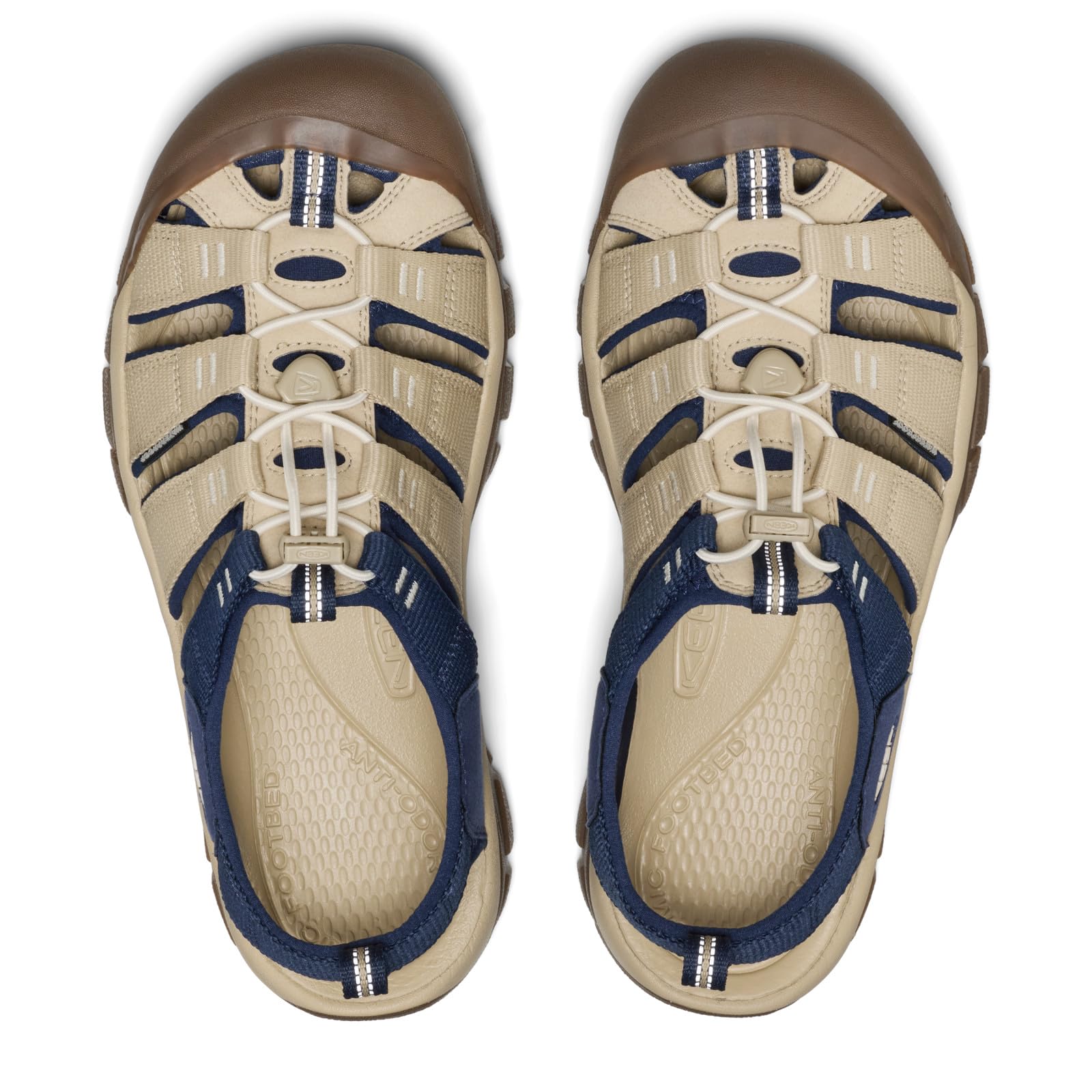 KEEN Sandalo da uomo Newport H2 con punta chiusa, Safari a tre blocchi, 39.5 EU