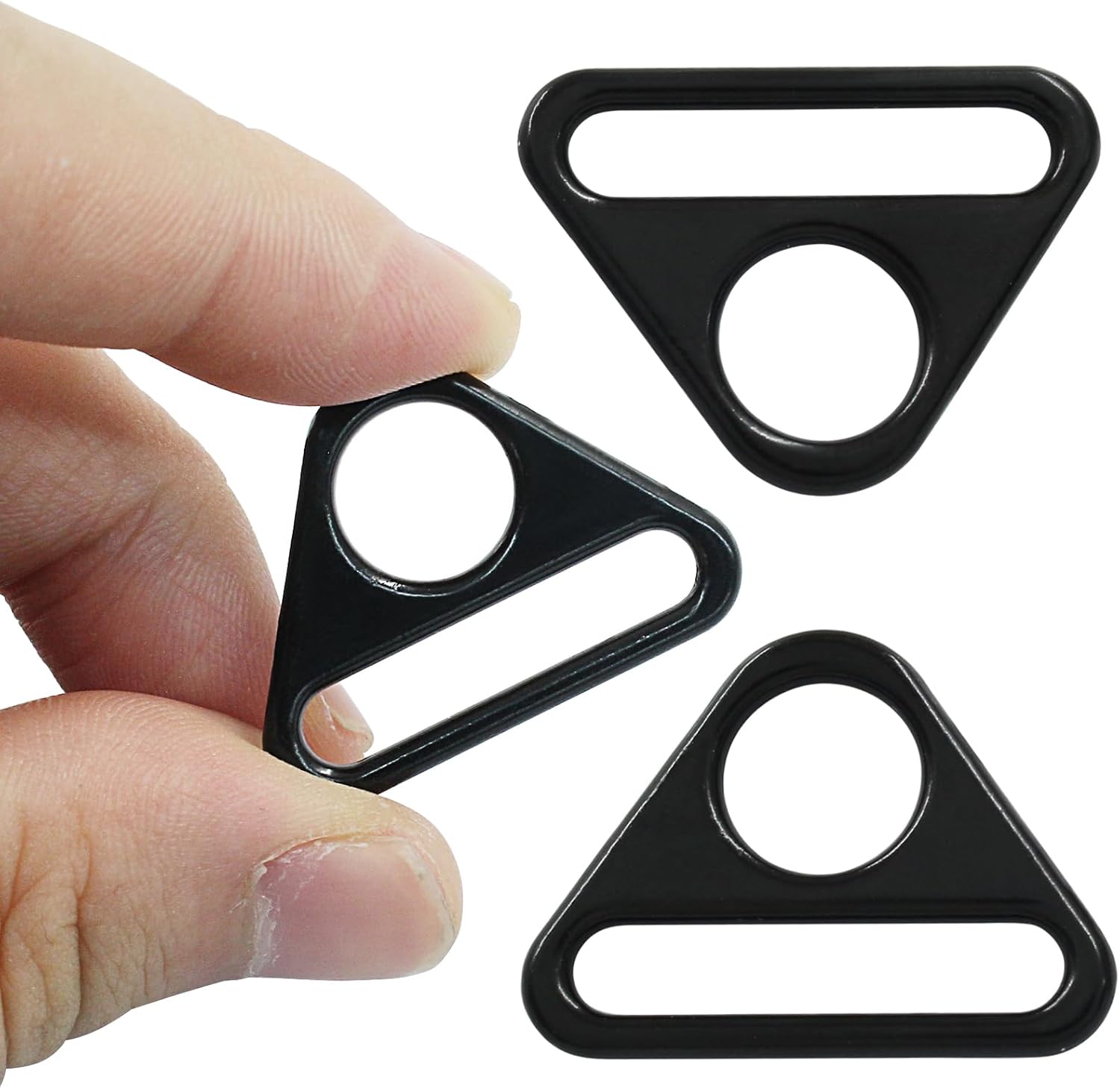 Black Metal Triangular Buckles - Image 3