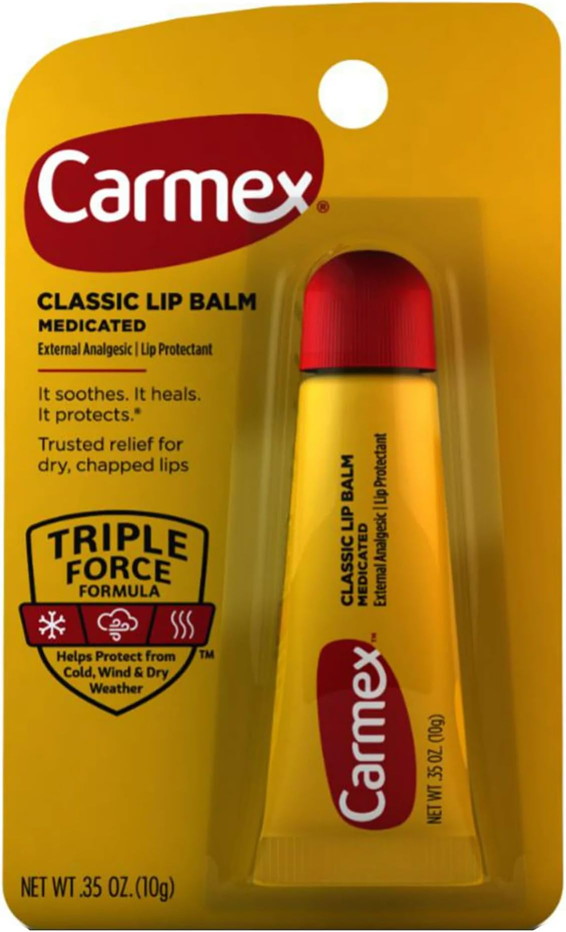 Amazon com: Carmex Classic Lip Balm 0 35 Ounce (Pack of 3) : Beauty