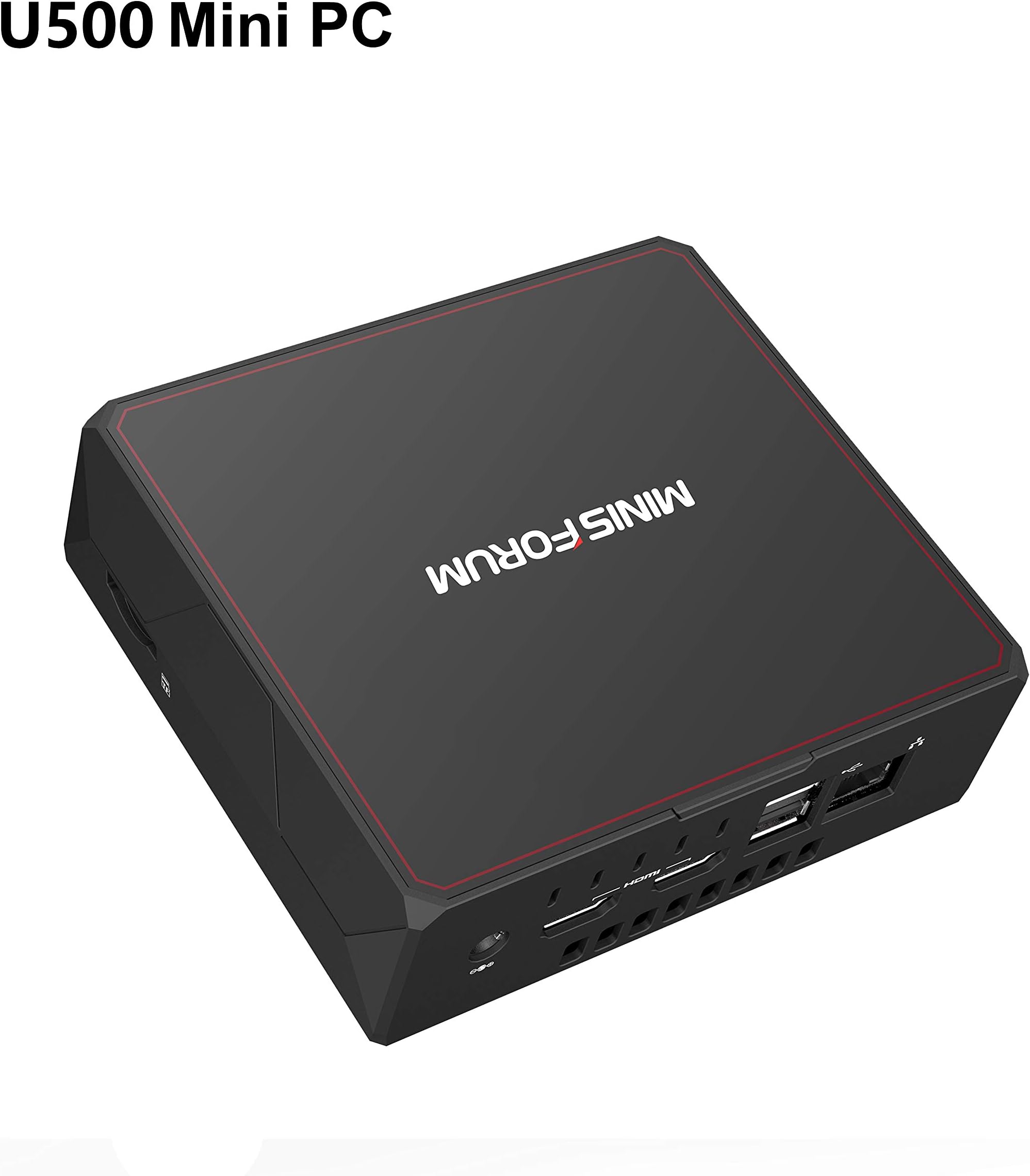 U500 Mini PC,Intel Core i3-5005U Processor（3M Cache, 2 GHz）, 8G+128GB HD Graphics 5500, with cooling system and Windows 10/Ubuntu 18.10, 2 x USB 3.0, BT 4.2,Dual HDMI output display