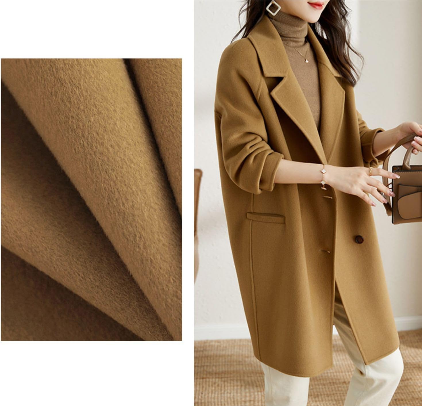 【Reiheikanemochi】チェスターコート レディース コート 冬 ロングコート アウター ドロップショルダー 中綿コート