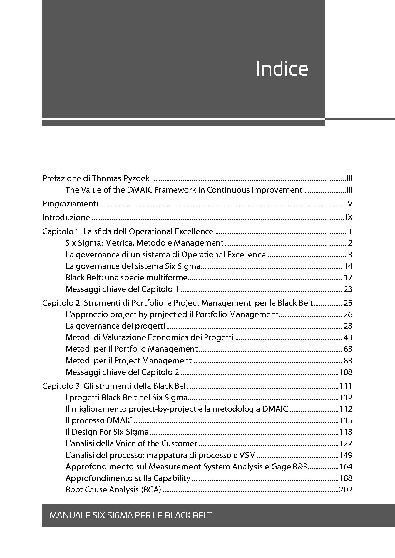 Manuale Six Sigma per le Black Belt