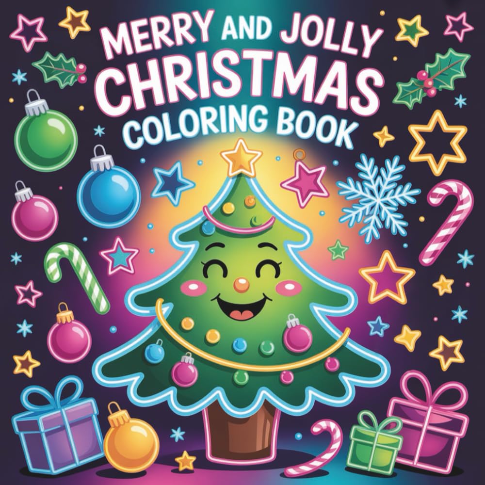 Merry and Jolly Christmas Coloring Book: A Cute and Cozy Bold and Easy Christmas Coloring Book for Kids and Adults — 50 Fun Holiday Designs with ... Pages to Reduce Bleed-Through (COZY HOLIDAYS)