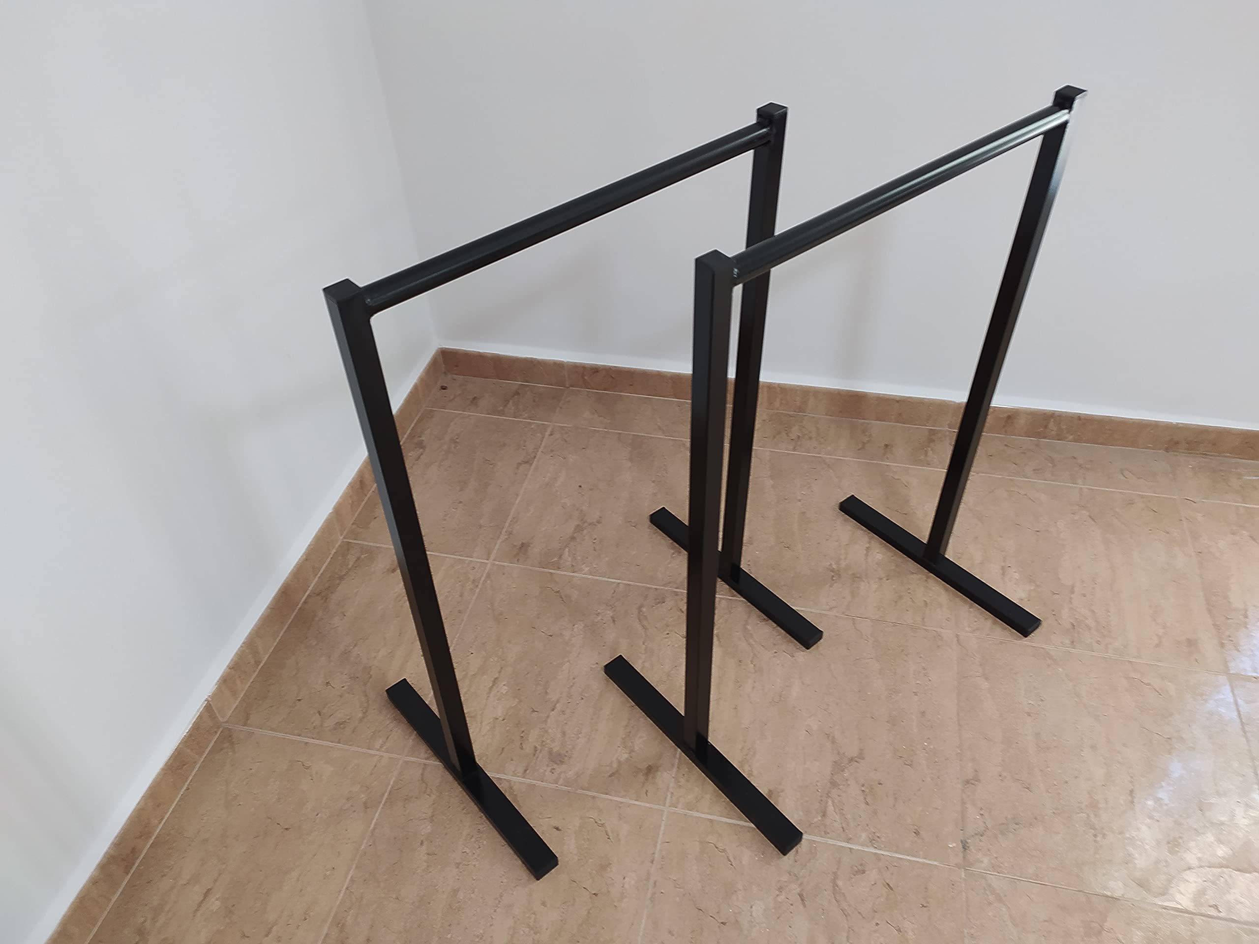 Barras Paralelas Fitness para Calistenia - Desconocido - Hierro - Negro - Unisex - Atletas y Enthusiastas del Fitness que entrenan en casa o al aire libre
