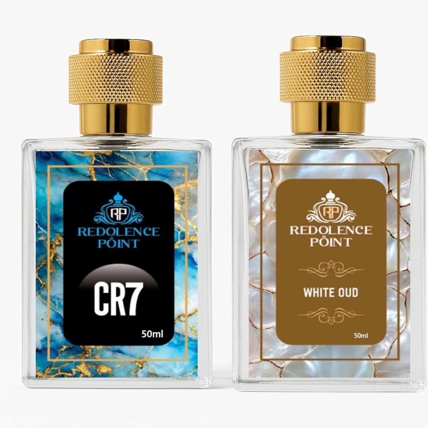 Perfume Set with CR7 & White Oud Inspired Fragrances, Eau de Parfum Spray, Long-Lasting Premium Scent for Men, 2 × 50 ml (100 ml)-image-6