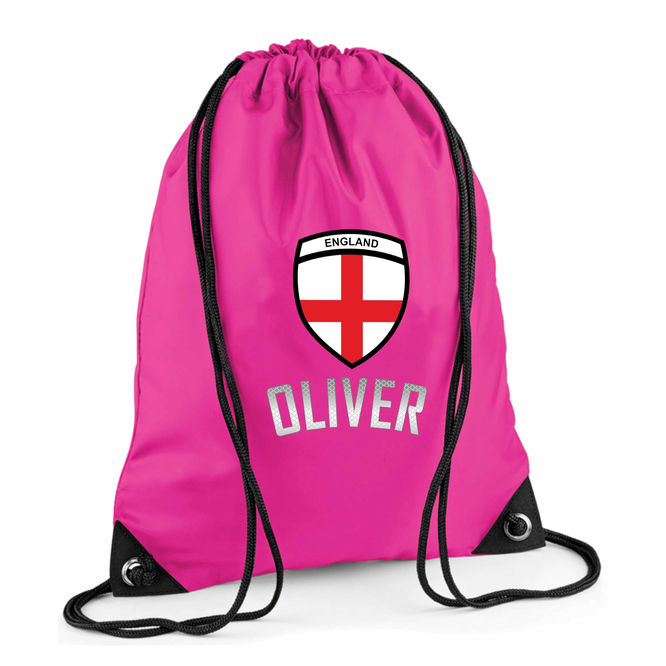 Personalised PE Kit & Football Bag: Football Drawstring School Bag for Kids - Girls & Boys PE Bag, Football Bags, and Kids Drawstring Bag Style 2