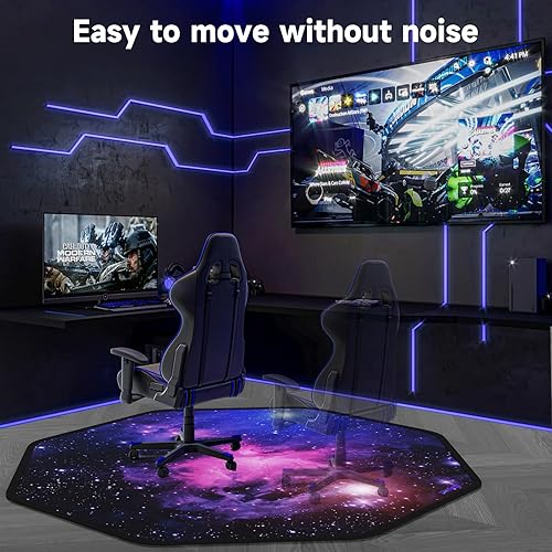 Miniatura 3 de Tapete para silla de oficina para suelo de madera dura, tapete para silla de escritorio, tapete para silla de juegos de computadora, protector