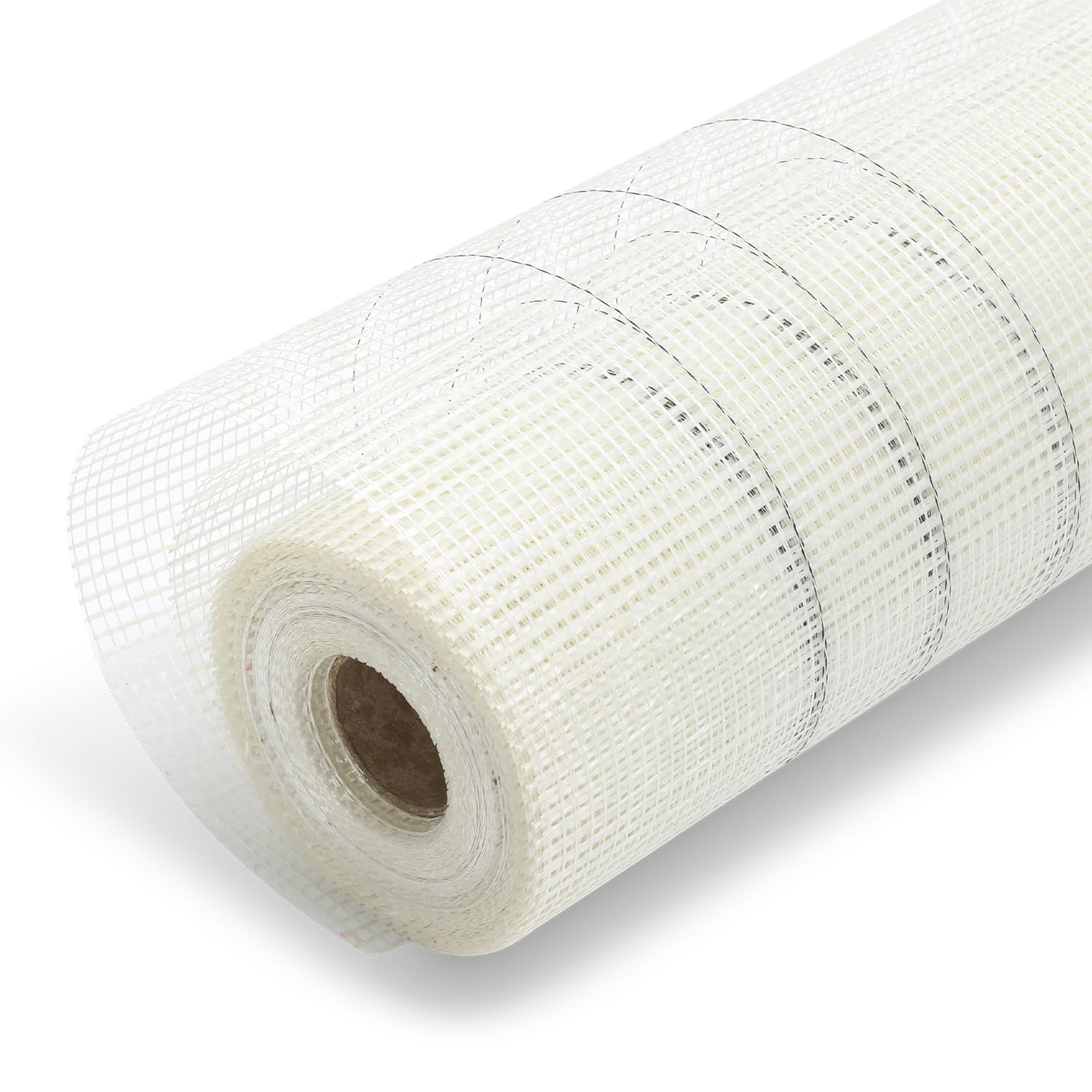 Malla de refuerzo de 160 g/m², 50 m² (1 m x 50 m), tejido de fibra de vidrio para enlucido interior y exterior, aislamiento de fachadas, protección contra grietas, 4 x 4 mm, fuerte cinta de