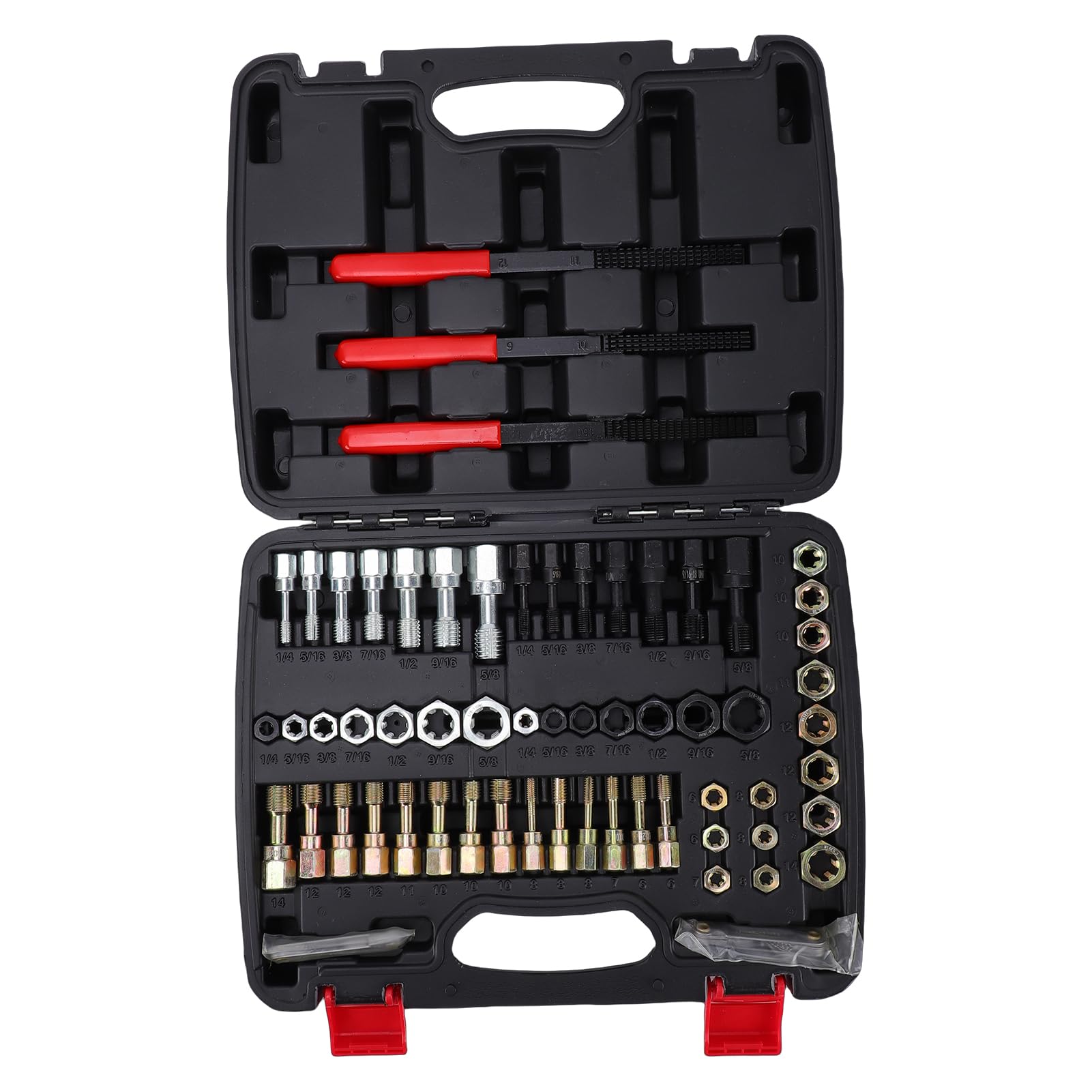 Domary Kit di Riparazione Filettature da 61 Pezzi Set di Cacciafili Portatili per la Produzione Meccanica Automobilistica (61 pezzi)