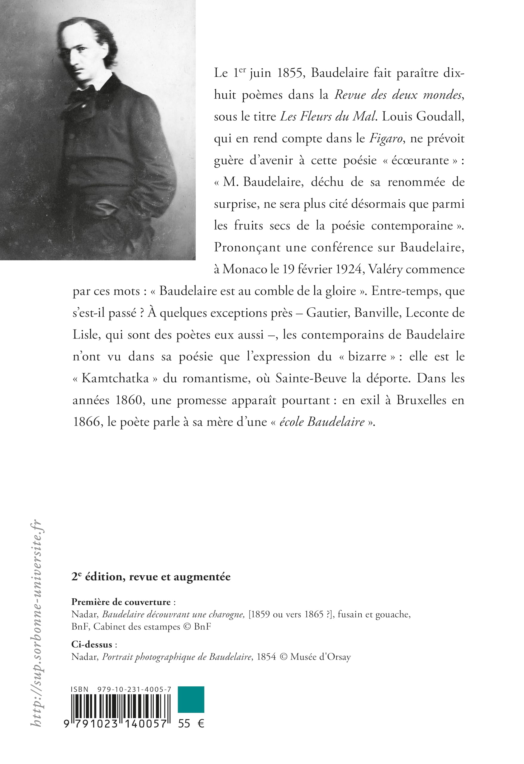 Baudelaire: Un demi siècle de lecture des Fleurs du mal (1855-1905)