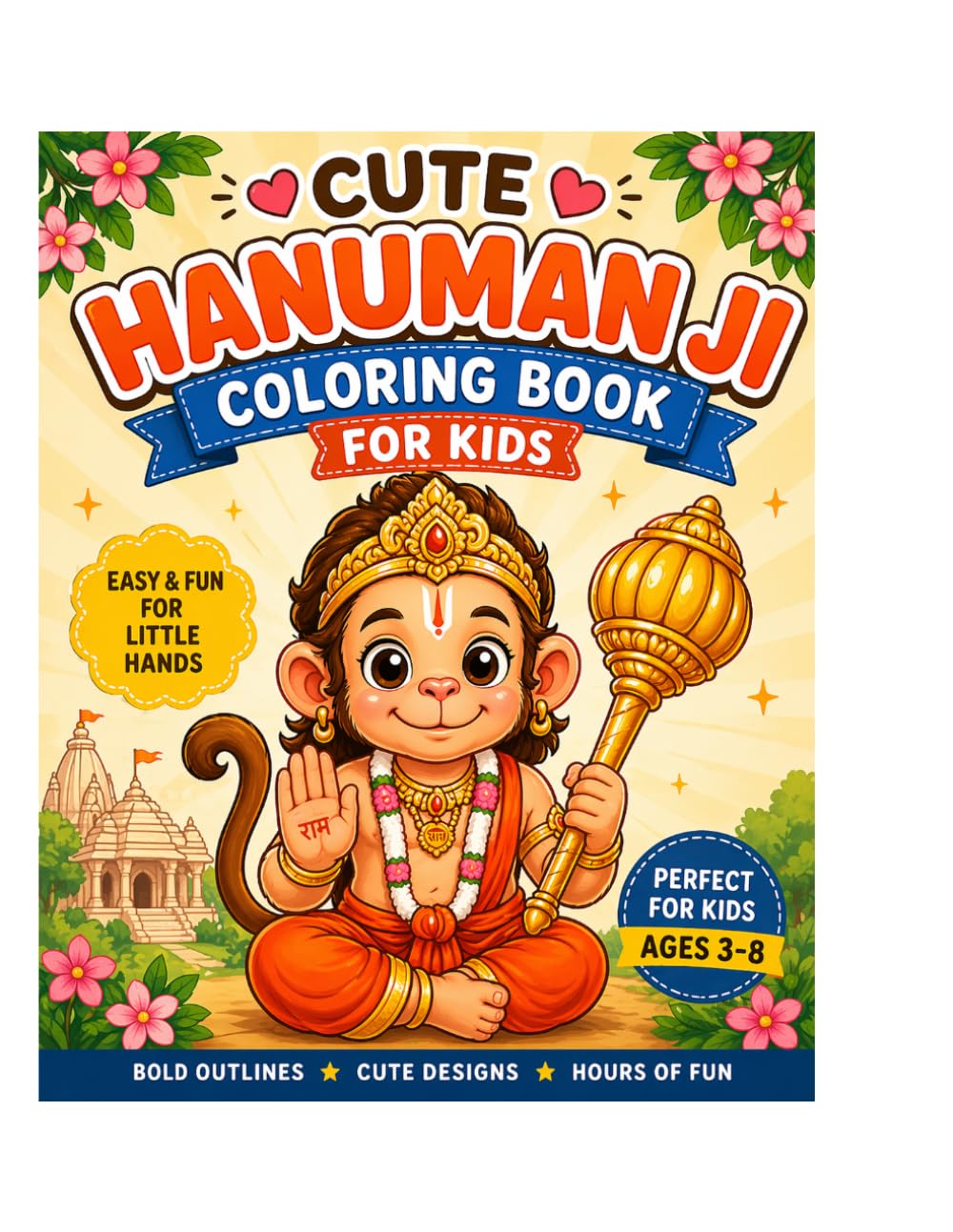 Hanuman Coloring Book for Kids