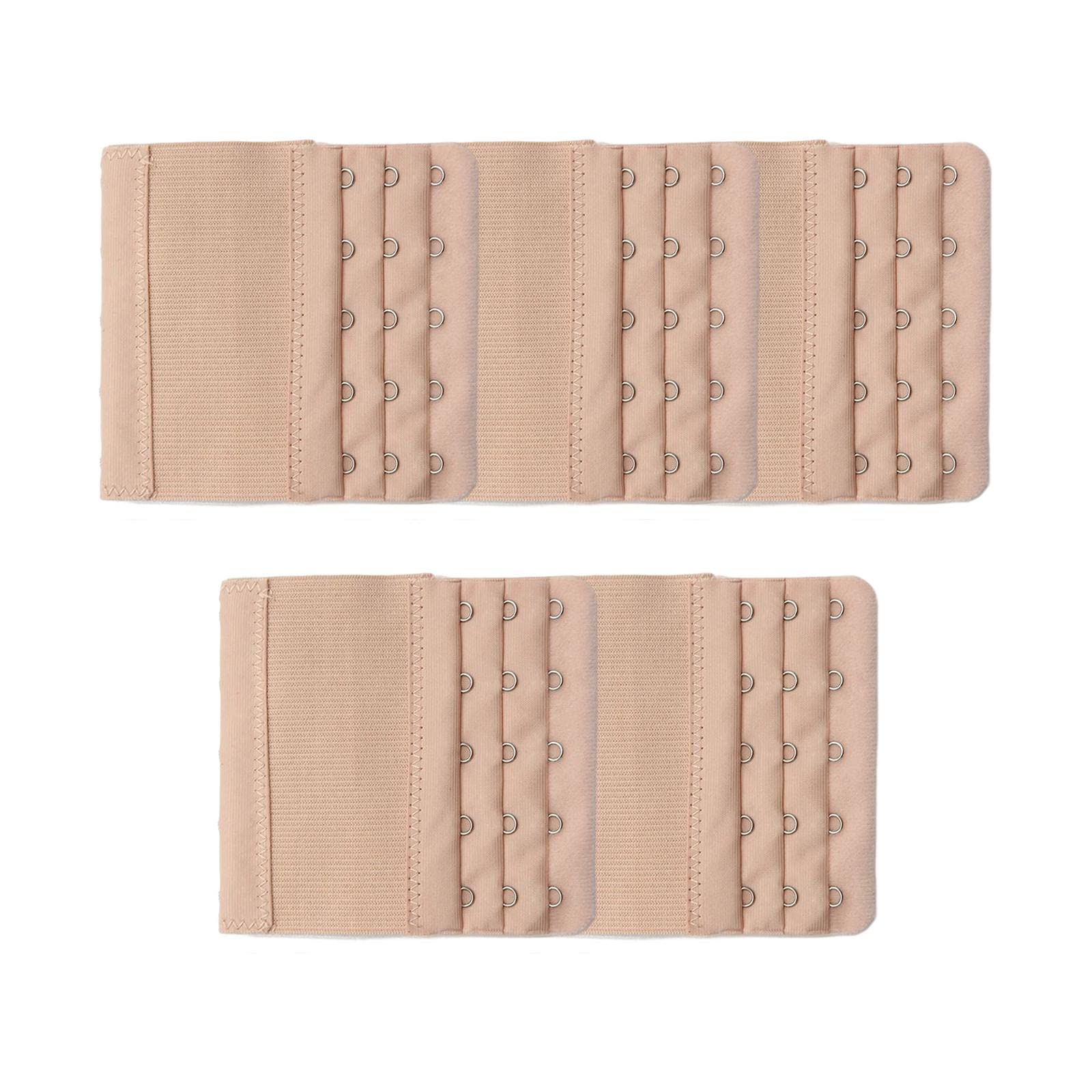 5X Bra Extender Strap Comfortable 5 Hooks Extender Bra Band for Women Lady Free Size Dark Skinned Multicolour-image-33