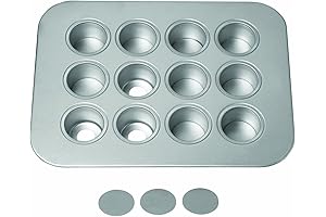 Chicago Metallic Non-Stick 12-Cup Mini Cheesecake Pan For Easy Baking