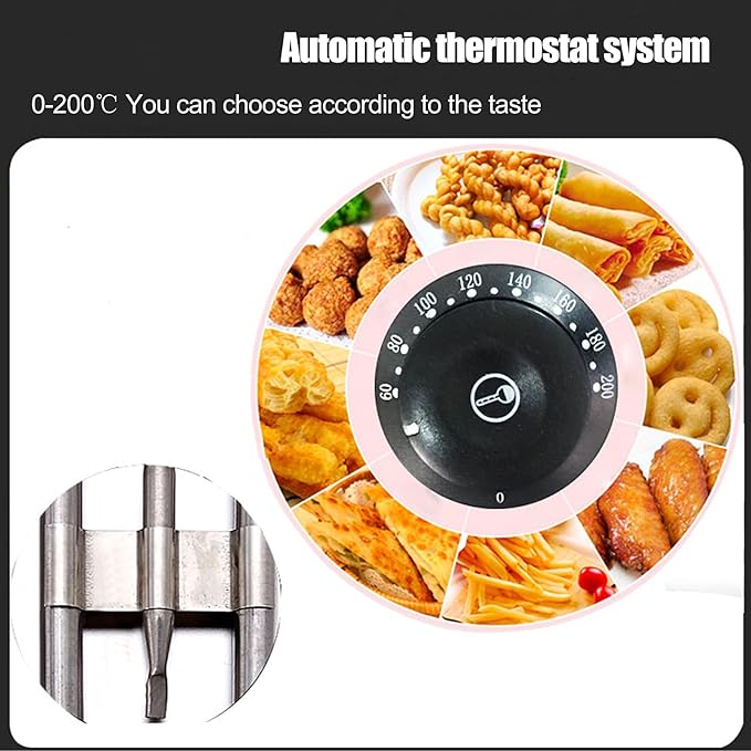 Sartén Eléctrica Familiar con Control de Temperatura 3KW 110~240V miniatura 5