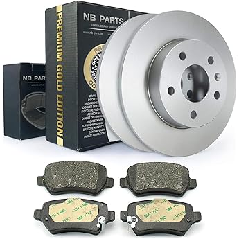 NB PARTS Premium Edition 10075481 Rear Brake Discs and Brake Pads