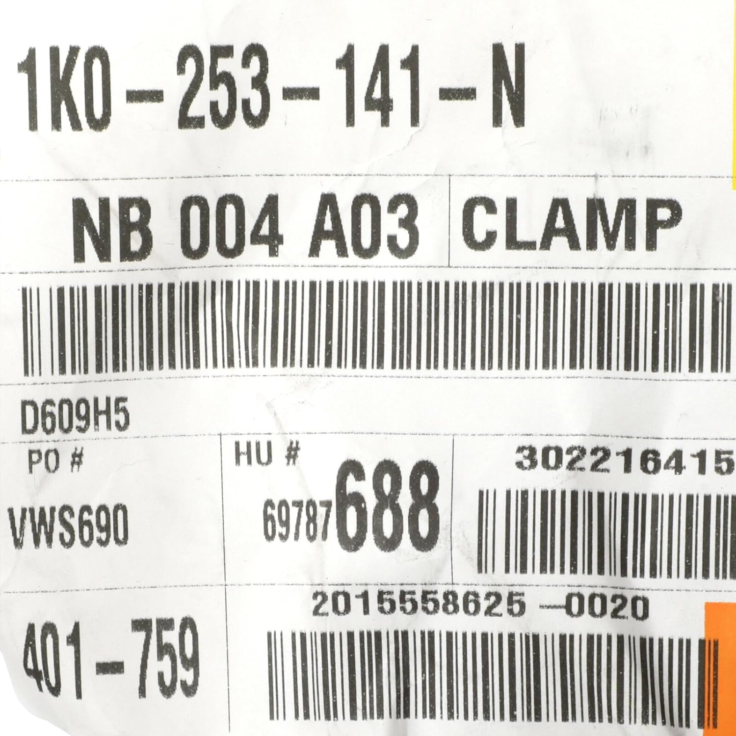 Volkswagen Exhaust Clamp - 1K0-253-141N