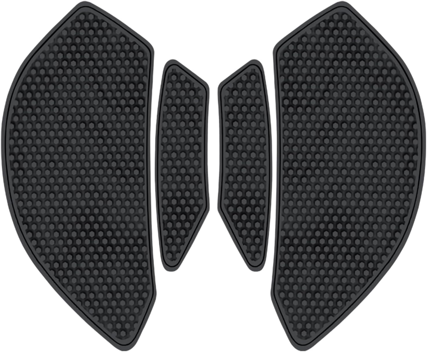 Fuel Gas Tank Pad Protector Stickers Decal Set Compatible with Ninja ZX-6R 2009-2015/ZX-636 2012-2019 - Anti-Slip Protective Kit, Black | 4-Piece