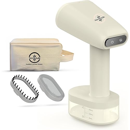 Clothes Steamer Handheld 1600W with Travel Garment Bag, Portable and Hand Held Clothing Wrinkle Remover, 2 Steam Levels with High-Capacity 8.5 oz Water Tank