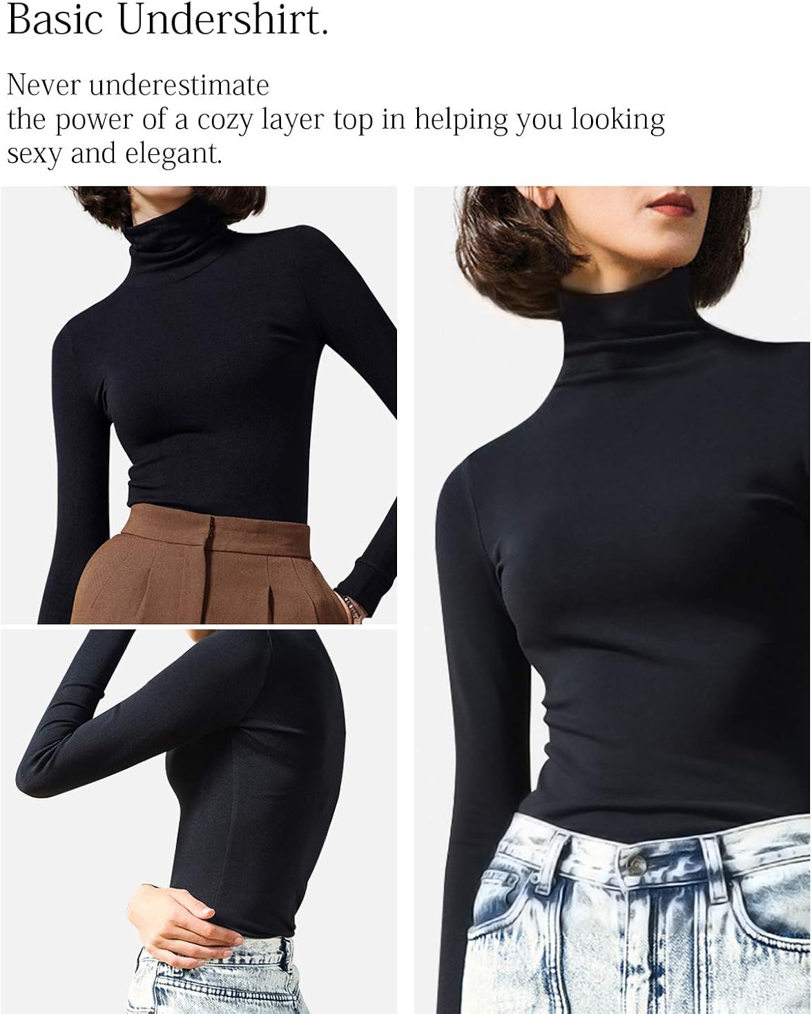 thin polo neck tops