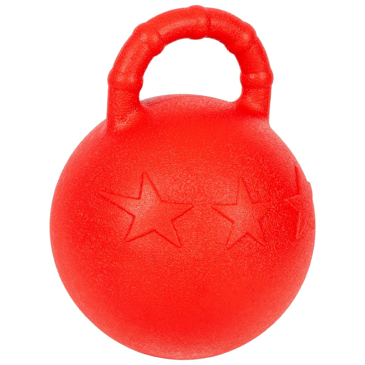 VOSS.farming Spielball mit Griff für Pferde 25cm rot Eva Kunststoff Beschäftigungsspielzeug