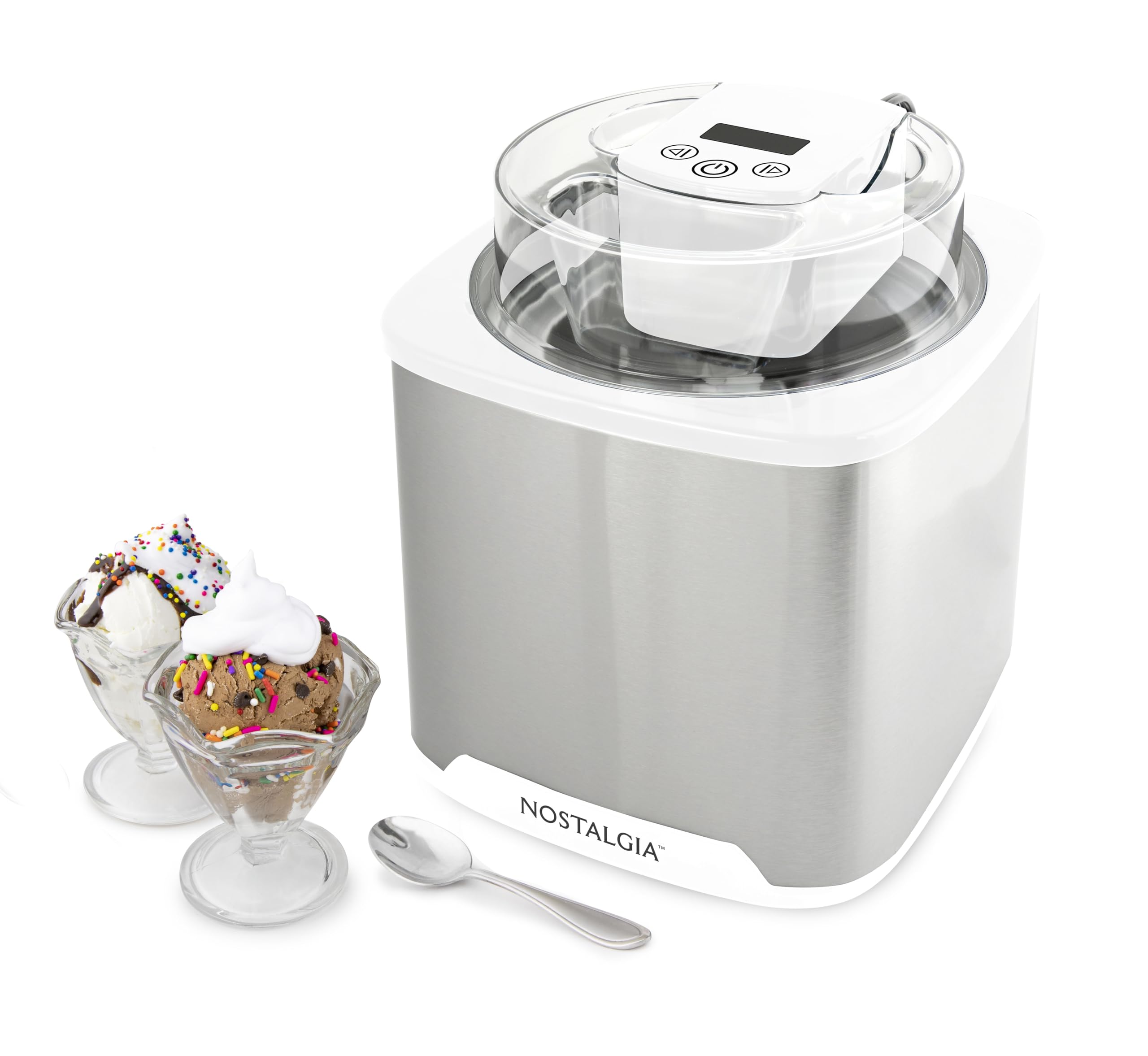 Amazon.com: Nostalgia 2-Quart Electric Ice Cream Maker – Make