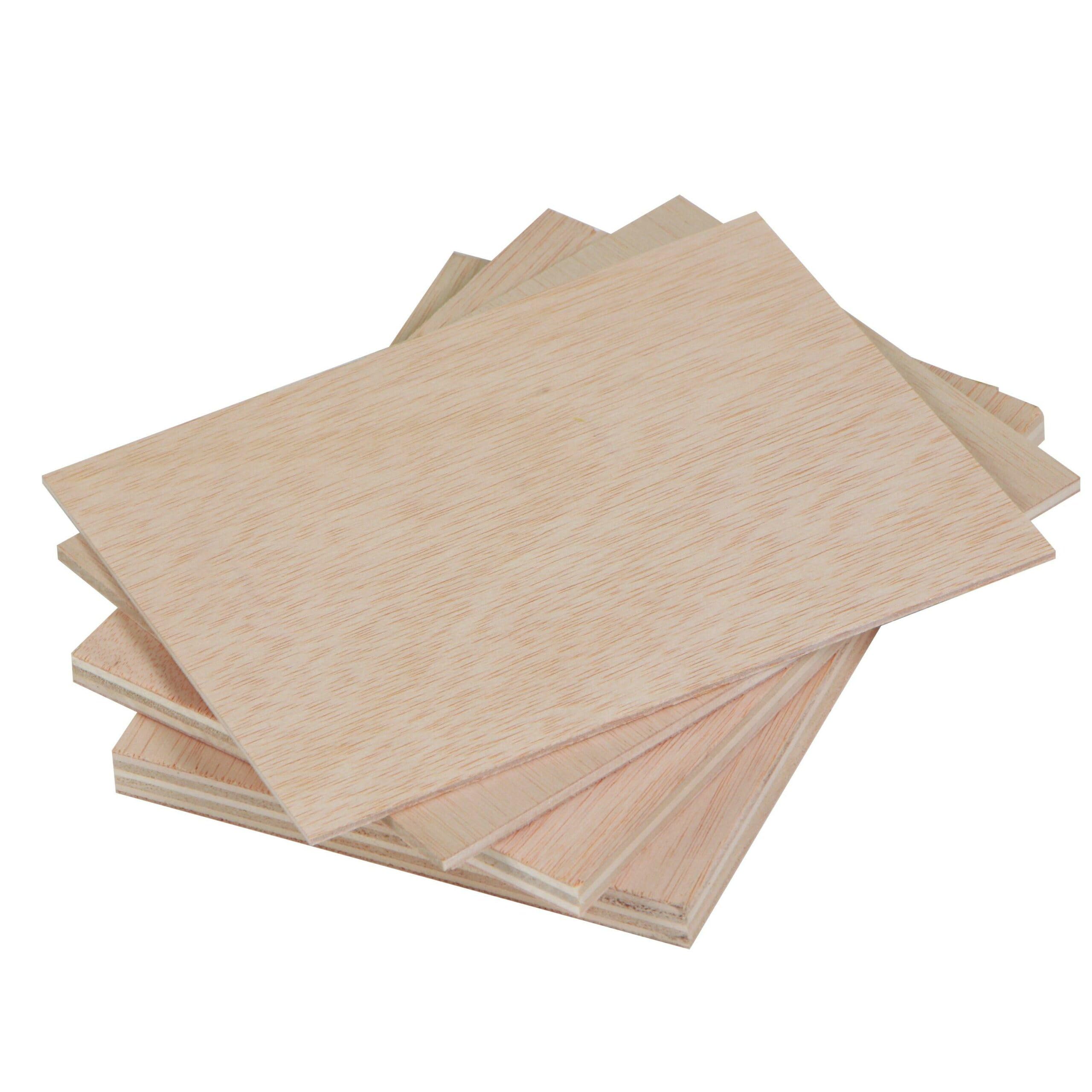 Tableros de madera contrachapada cortados con láser a medida en 3mm, 4mm y 5mm de cualquier tamaño (4mm, 40 x 30 (pack 3 piezas))